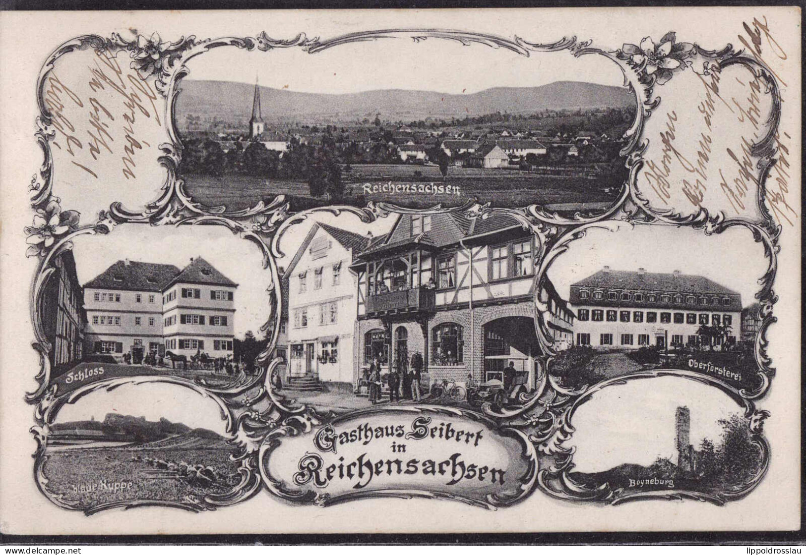 Gest. W-3444 Reichensachsen Gasthaus Seibert 1907 - Eschwege