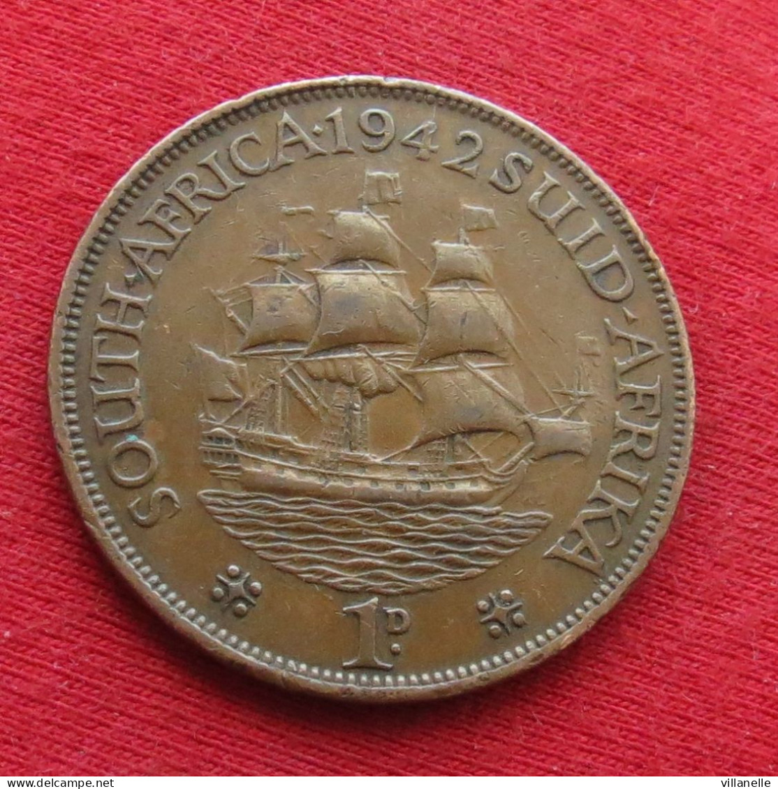 South Africa 1 Penny 1942 Without Star After Date   Africa Do Sul RSA Afrique Do Sud Afrika  #0 W ºº - South Africa
