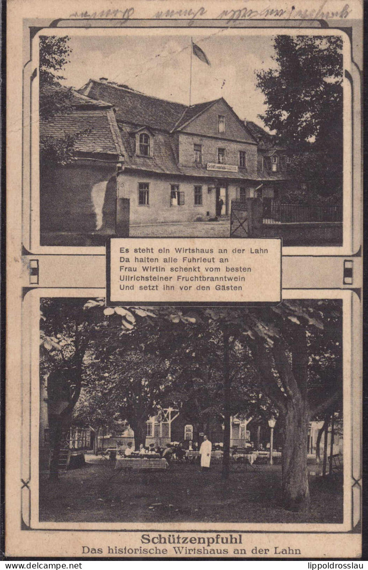 Gest. W-3550 Marburg Gasthaus Schützenpfuhl Feldpost 1915 - Marburg