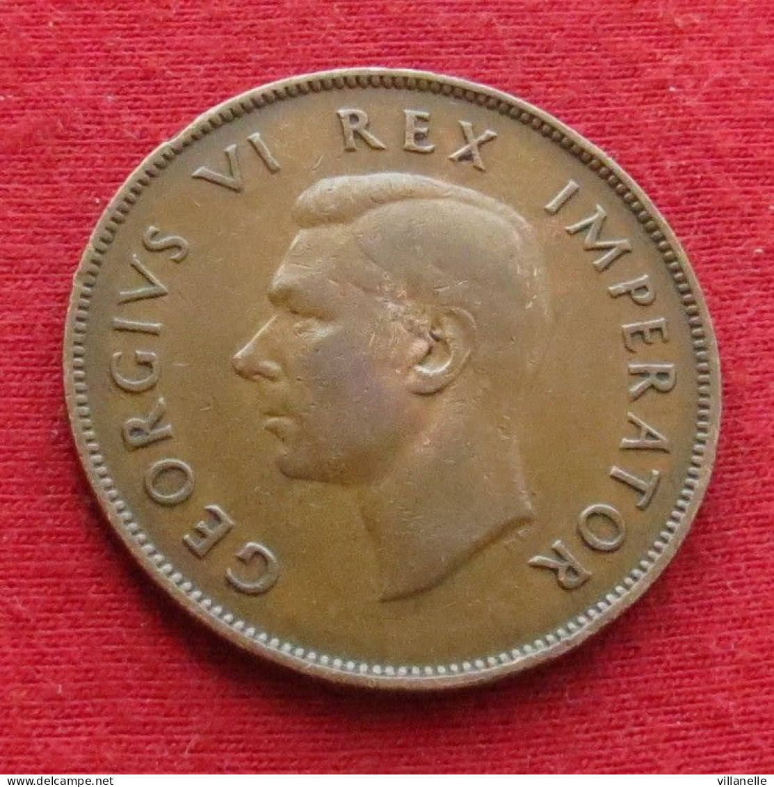 South Africa 1 Penny 1947   Africa Do Sul RSA Afrique Do Sud Afrika   W ºº - Zuid-Afrika