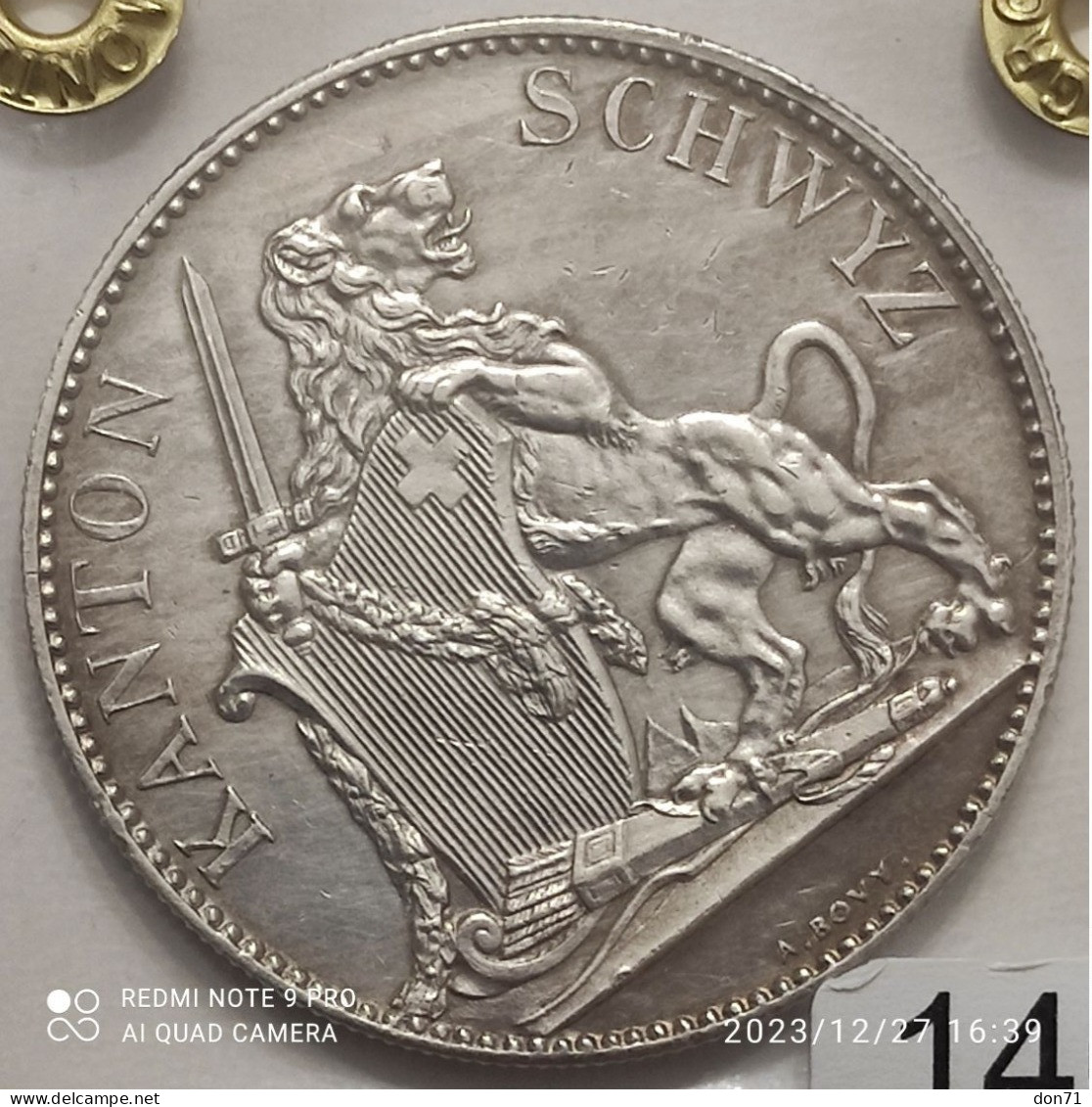 Berna - 5 franchi 1867 (qFDC/FDC)