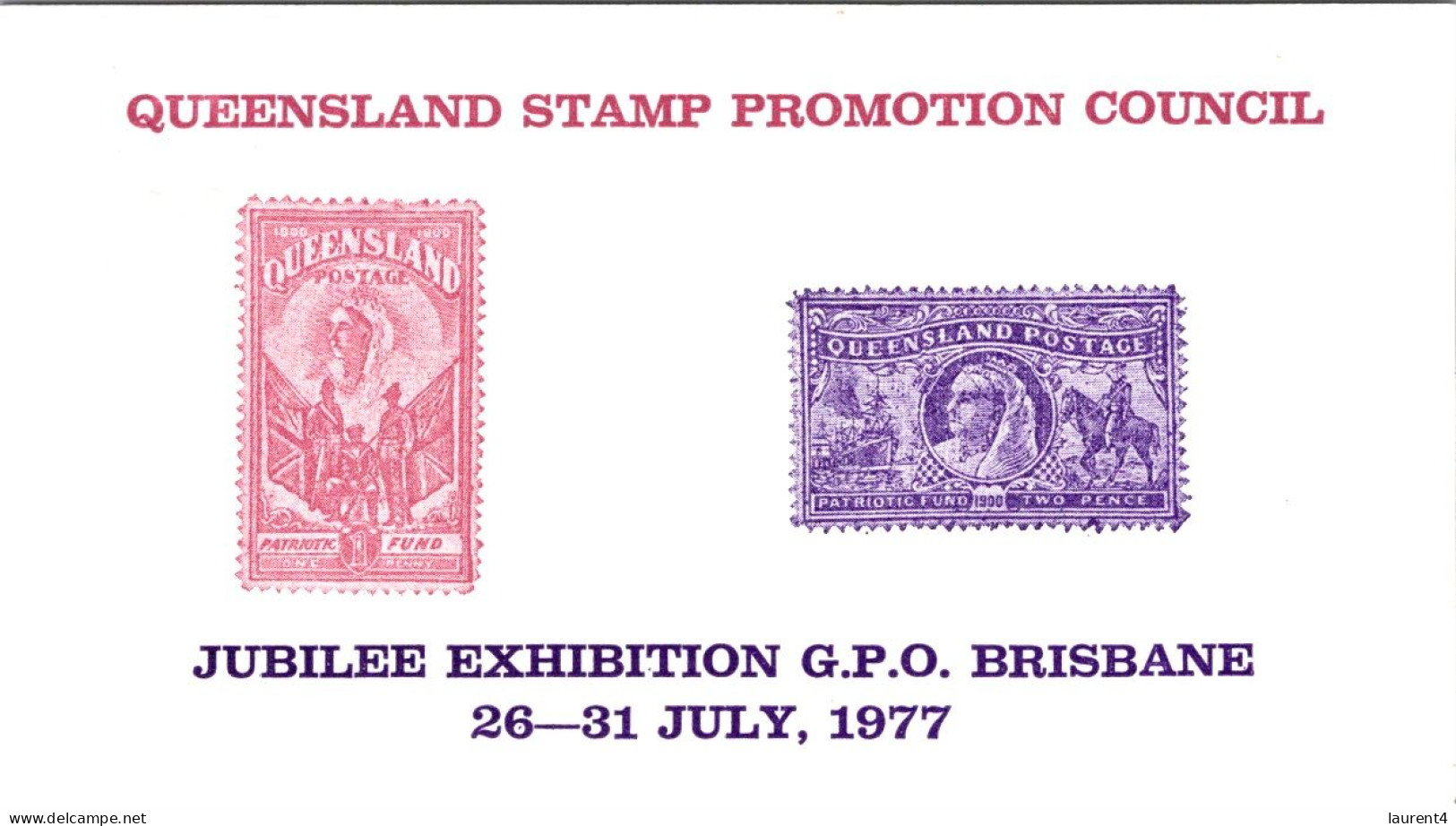 26-4-2024 (4 Y 6) Centenary Of The First Postcard Issued In Queensland (7-1877) July 1977 (1 Card) - Poste & Facteurs