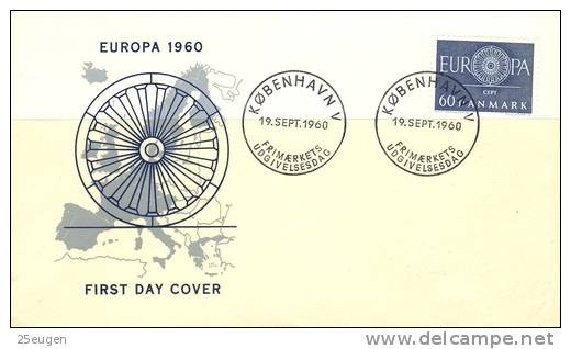 DENMARK 1960 EUROPA CEPT FDC - 1960