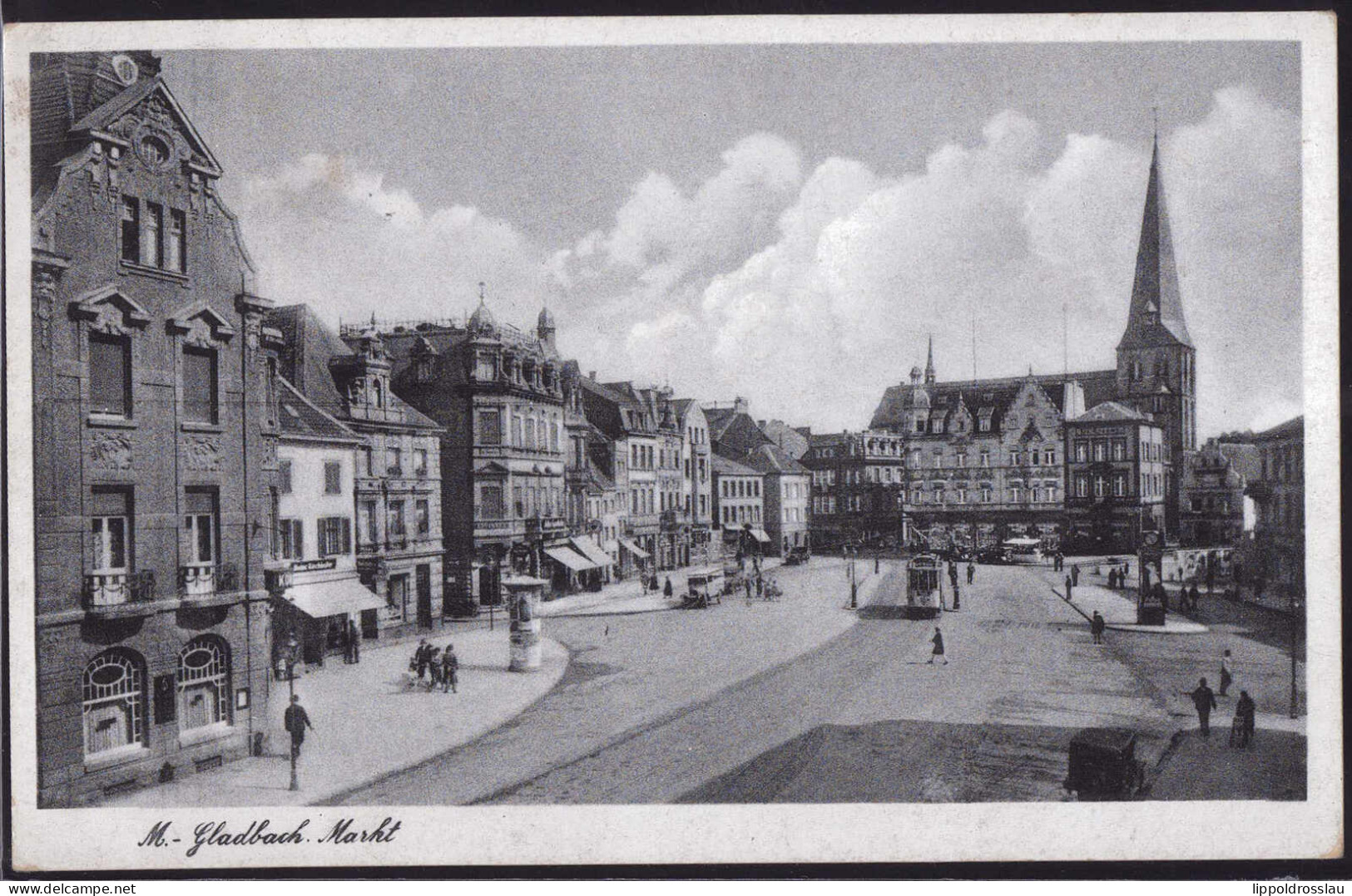 Gest. W-4050 Mönchengladbach Markt 1940 - Mönchengladbach