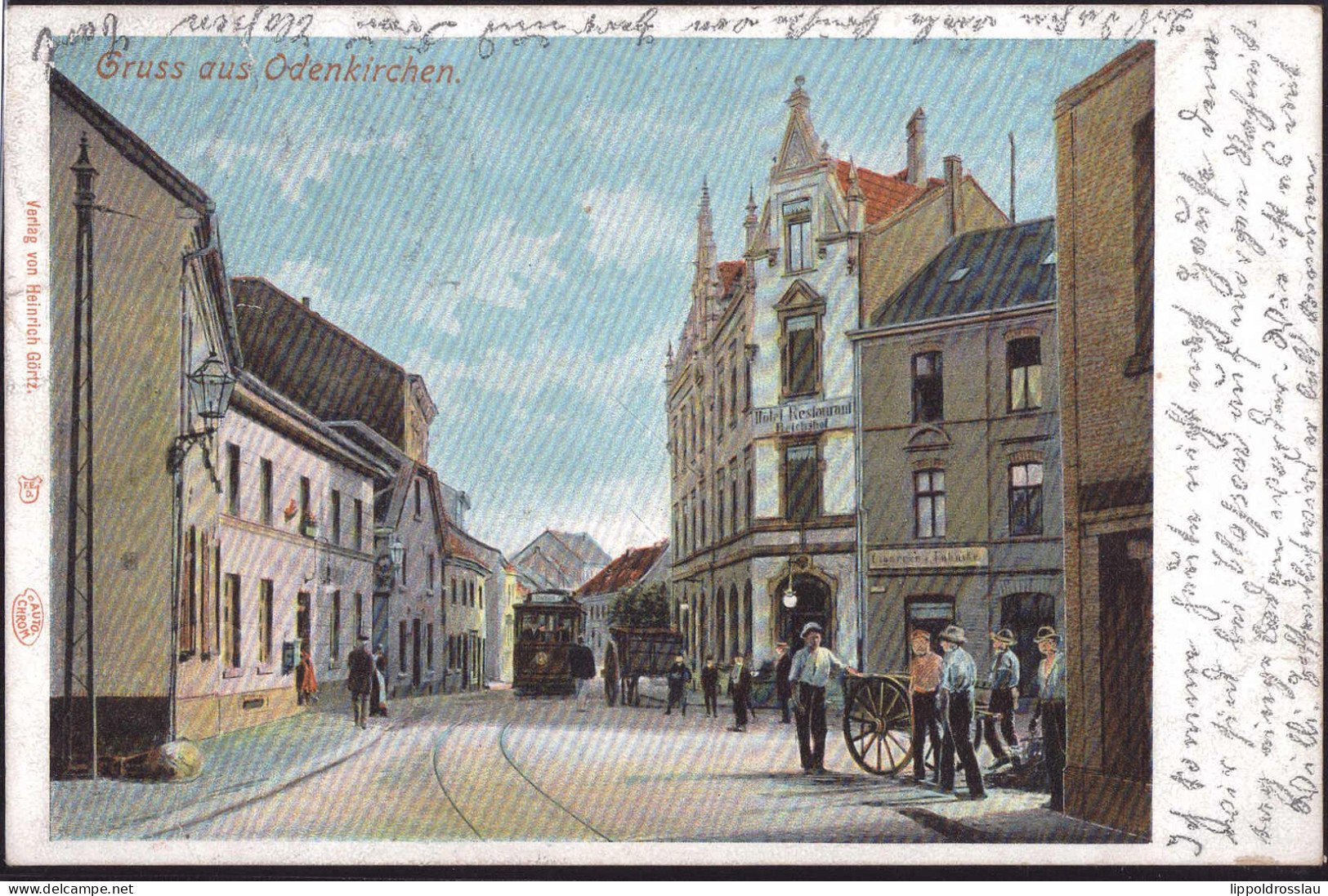 Gest. W-4050 Odenkirchen Gasthaus Reichshof 1901 - Mönchengladbach