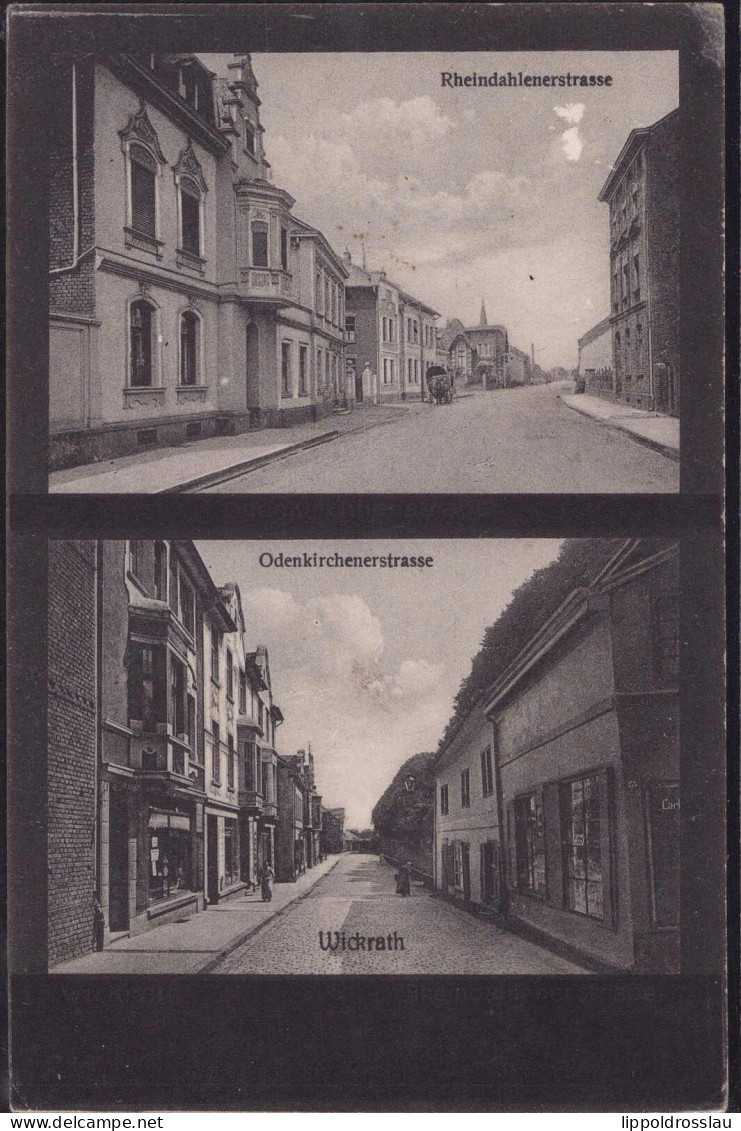 Gest. W-4050 Wickrath Odenkirchenerstraße Rheindahlenerstraße, Feldpost 1917 - Moenchengladbach