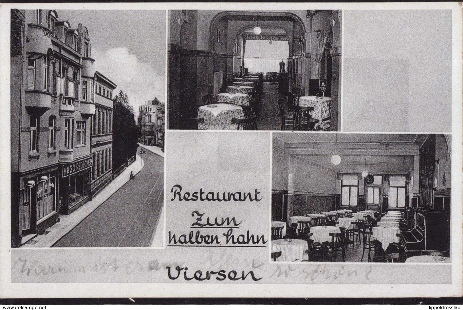 Gest. W-4060 Viersen Gasthaus Zum Halben Hahn, Feldpost 1939 - Viersen