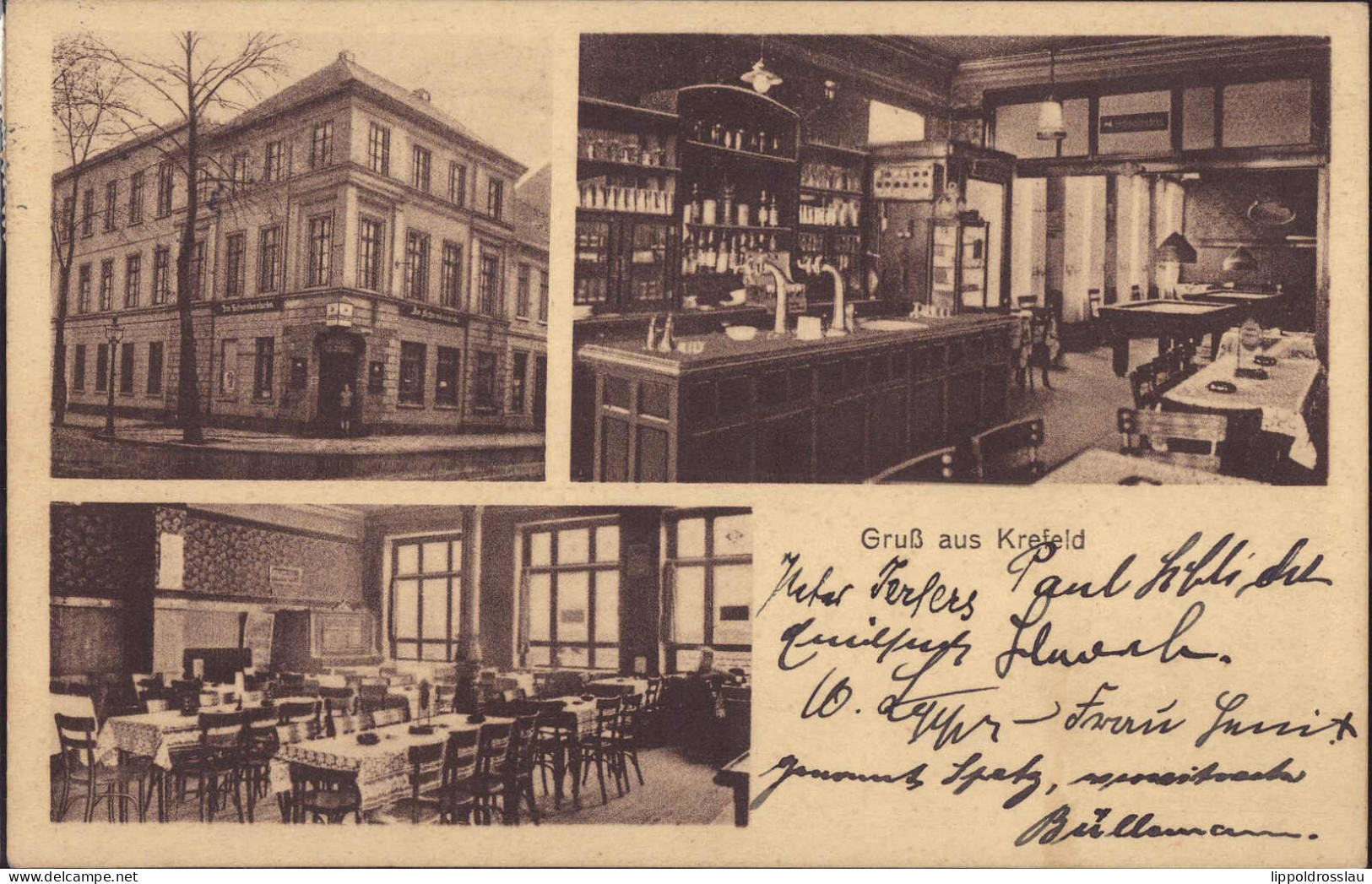 Gest. W-4150 Krefeld Gasthaus Schwabenbräu 1933 - Krefeld