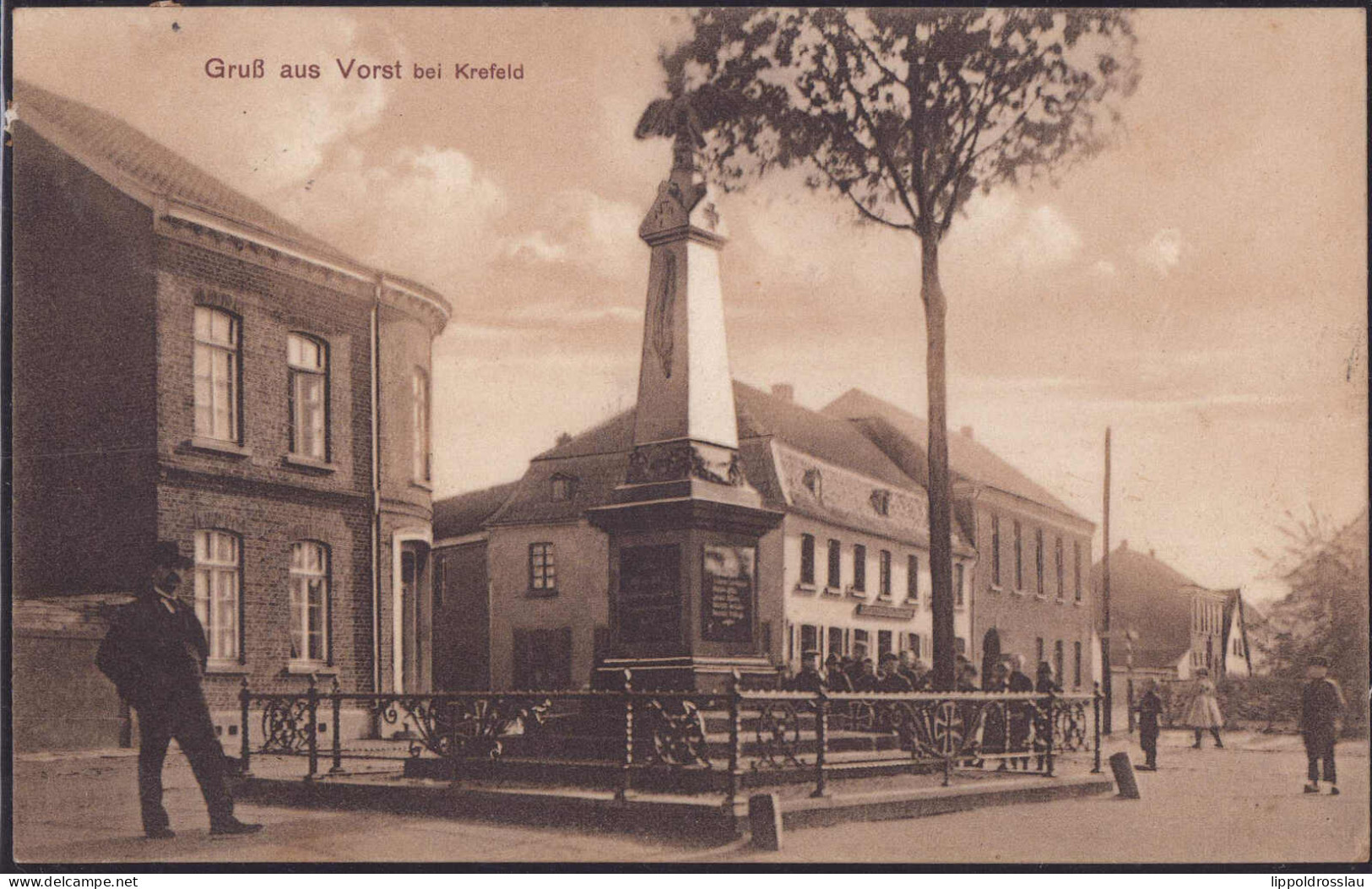 Gest. W-4154 Vorst Kriegerdenkmal 1914 - Krefeld