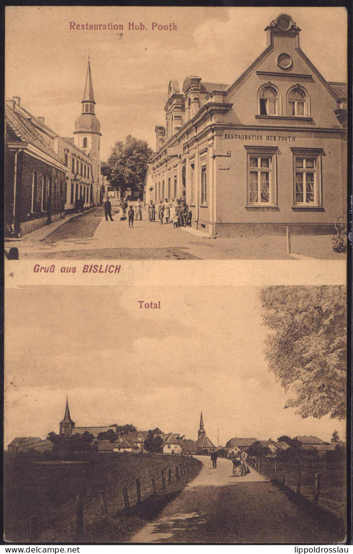 Gest. W-4230 Bislich Gasthaus Pooth, Feldpost 1918 - Wesel