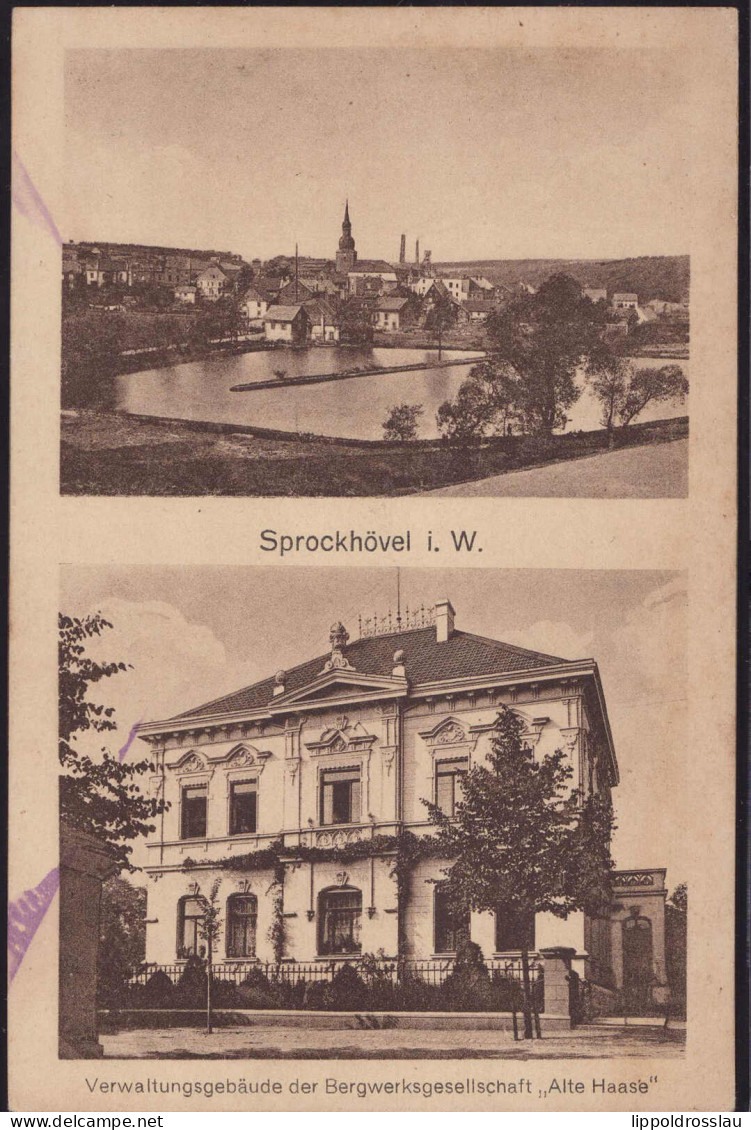 * W-4322 Sprockhövel Verwaltungsgebäude Bergewerksgesellschaft Alte Haase 1923 - Hattingen
