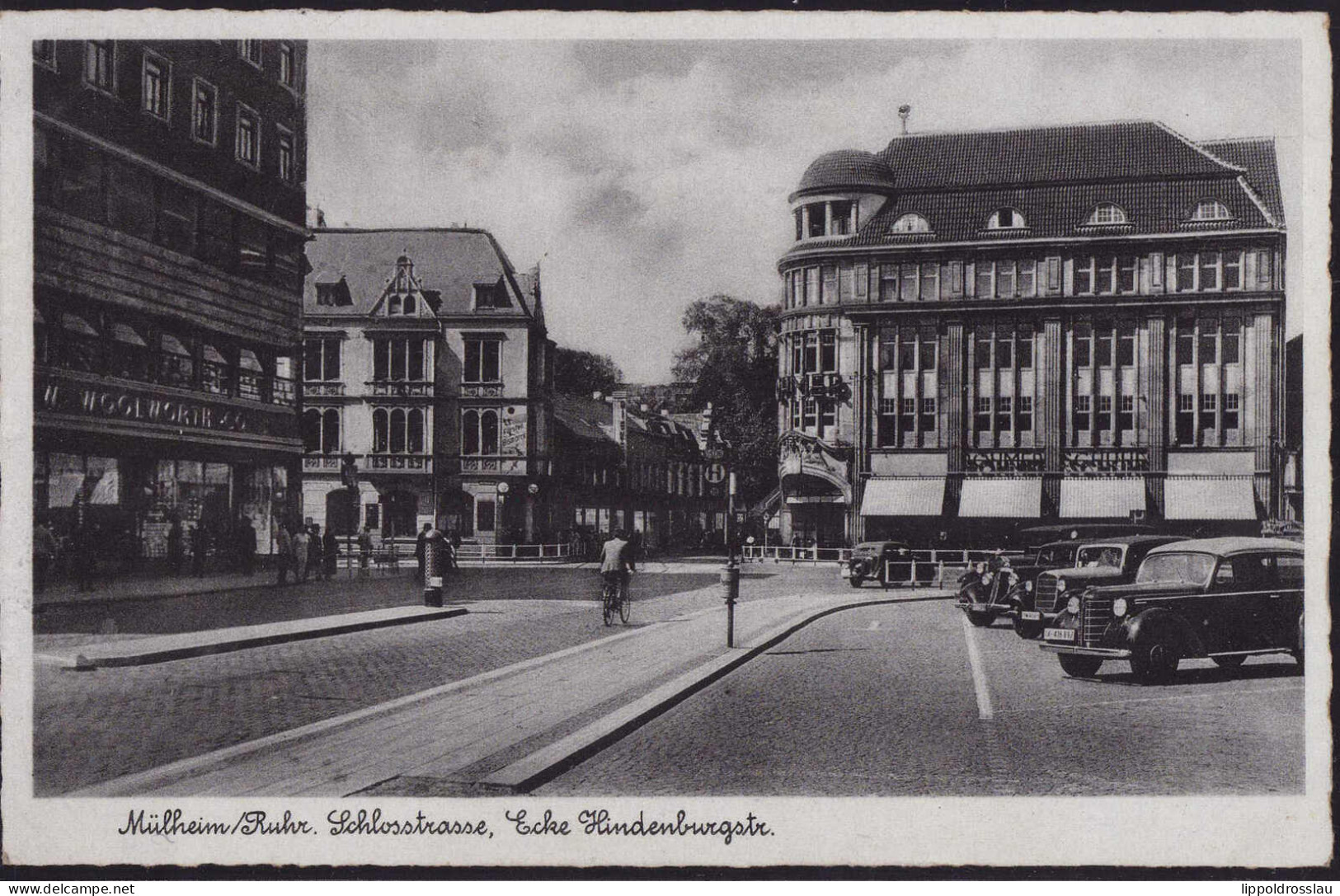 Gest. W-4330 Mülheim Hindenburgstraße Schloßstraße 1936 - Muelheim A. D. Ruhr