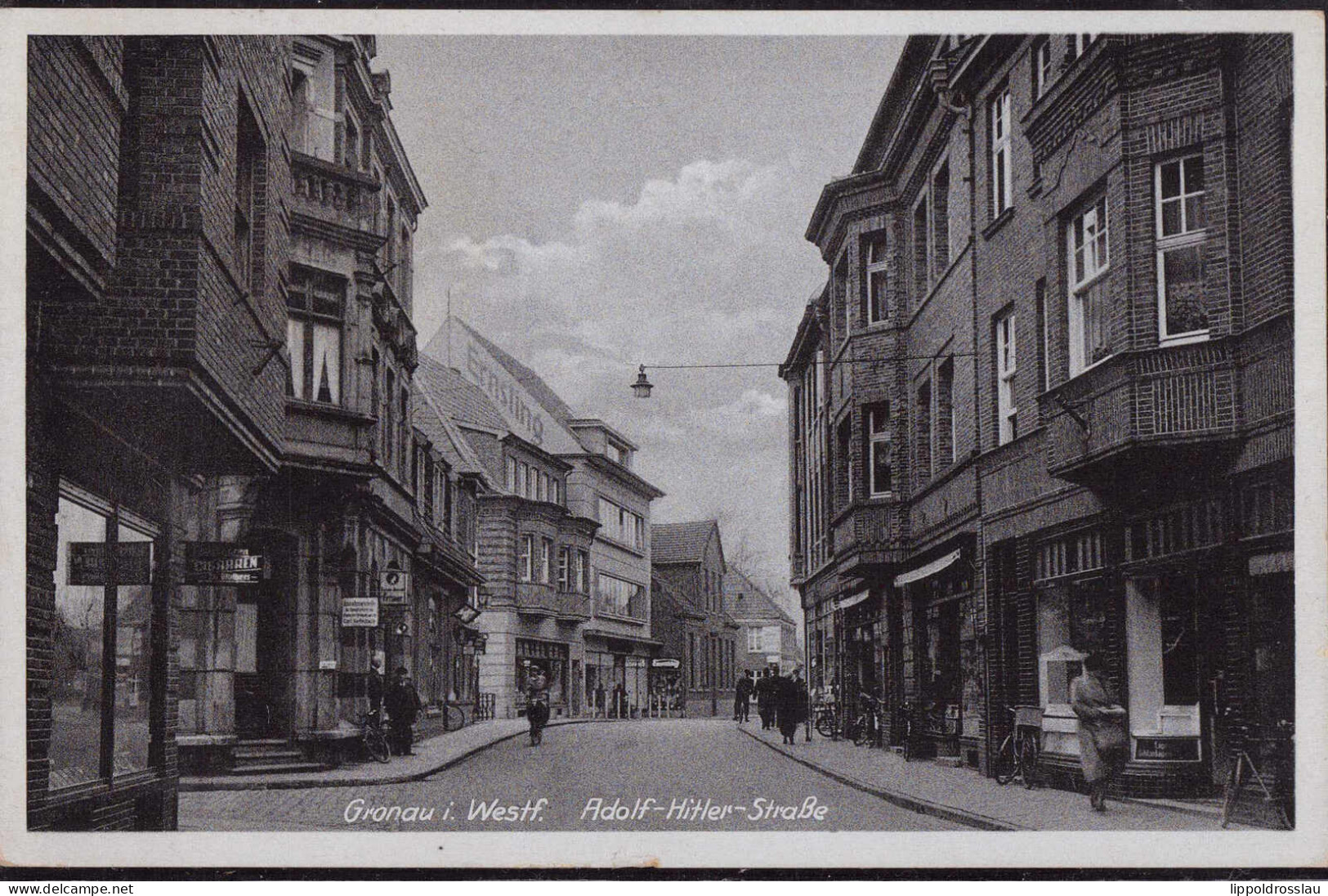 Gest. W-4432 Gronau Adolf-Hitler-Straße 1942 - Steinfurt