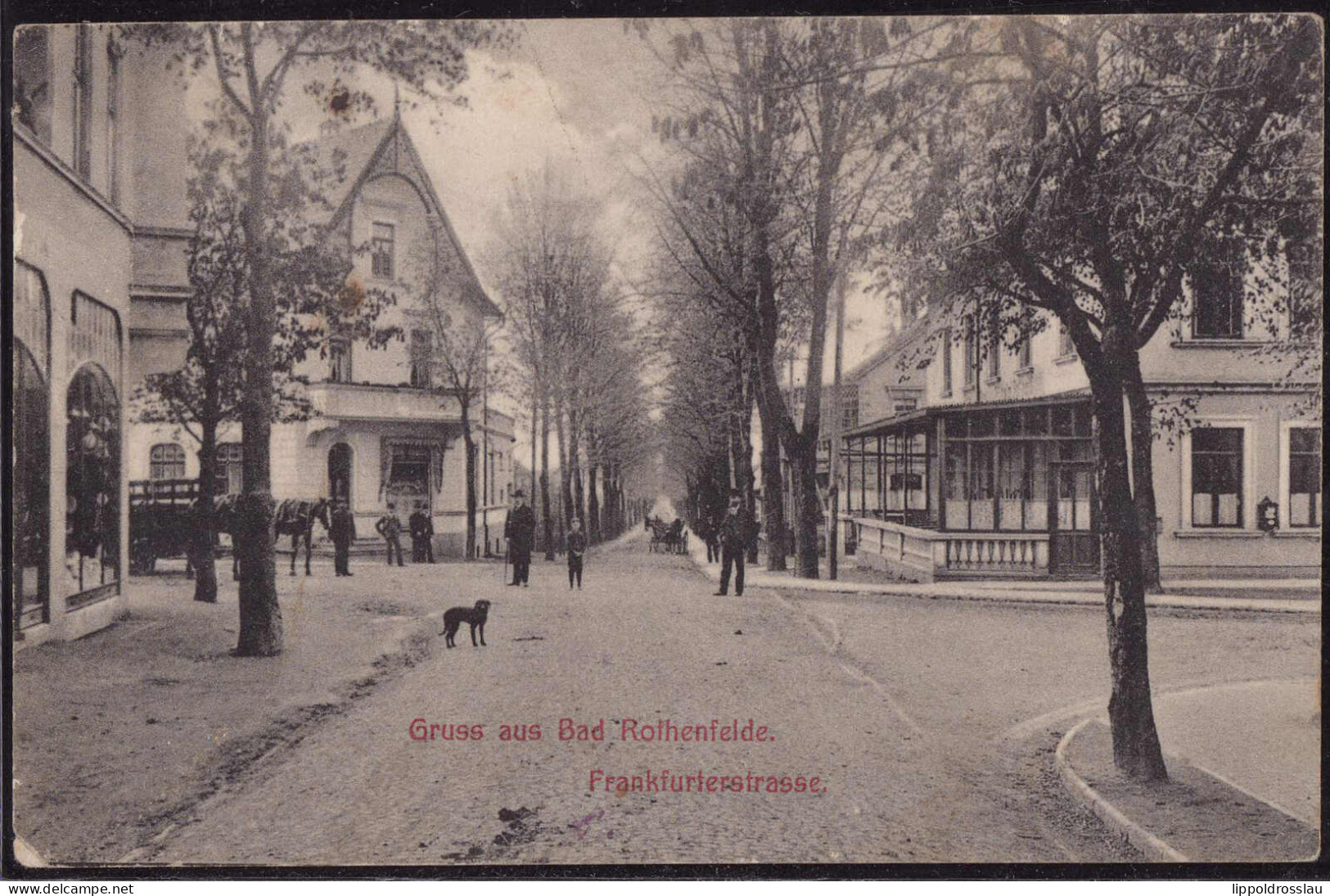 Gest. W-4502 Bad Rothenfelde Frankfurterstraße 1910, 1x Best. Ecke, Bug - Osnabrueck