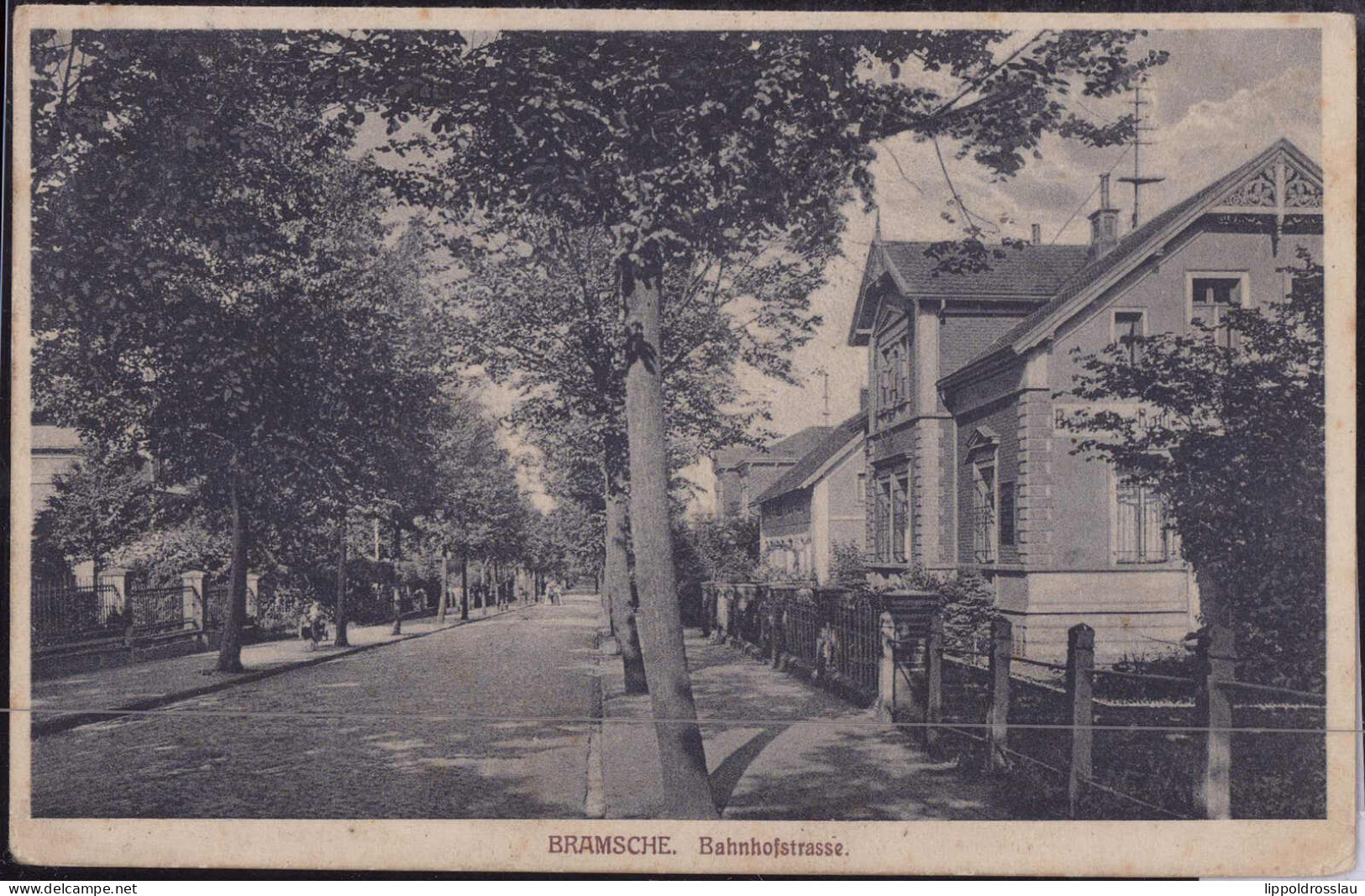 Gest. W-4550 Bramsche Bahnhofstraße 1912, Min. Best. - Bramsche