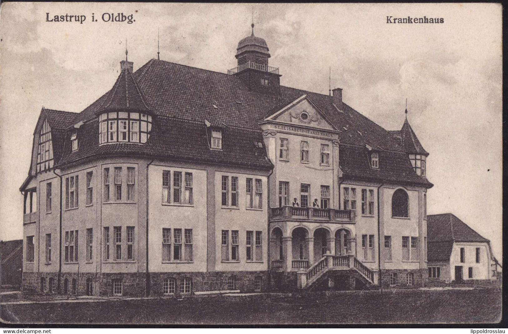 Gest. W-4595 Lastrup Krankenhaus, Feldpost 1916, Etwas Best. - Cloppenburg