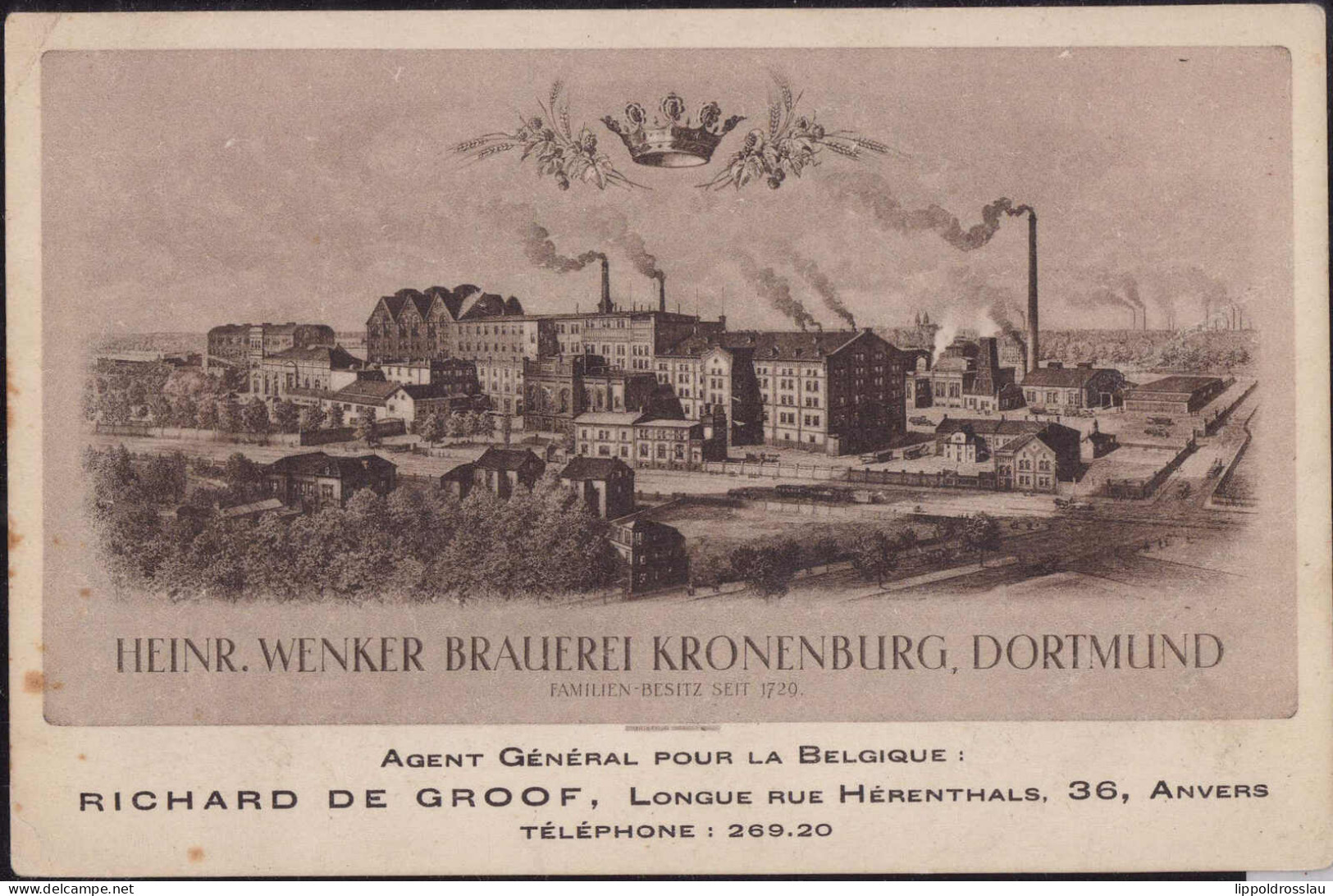 * W-4600 Dortmund Brauerei Heinrich Wenker Kronenburg - Dortmund