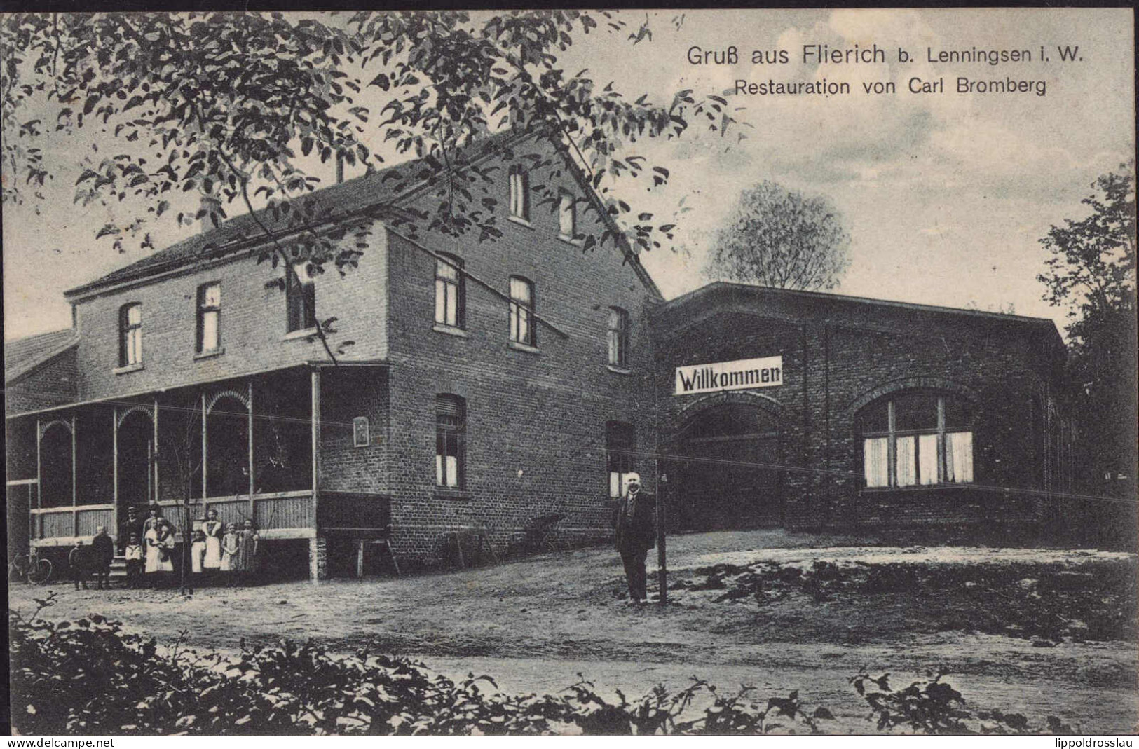 Gest. W-4703 Flierich Gasthauis Carl Bromberg 1903 - Hamm