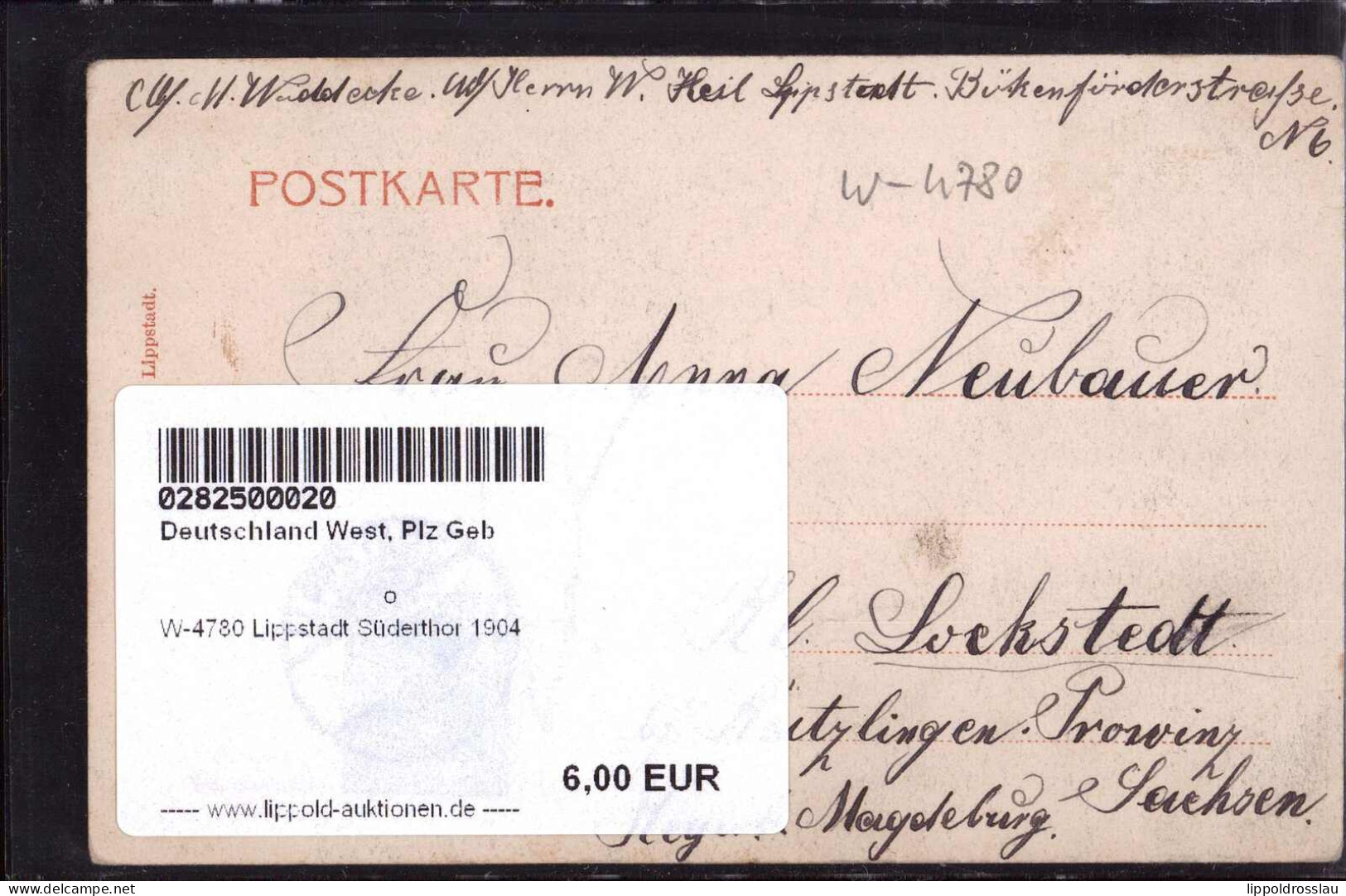 Gest. W-4780 Lippstadt Süderthor 1904 - Lippstadt