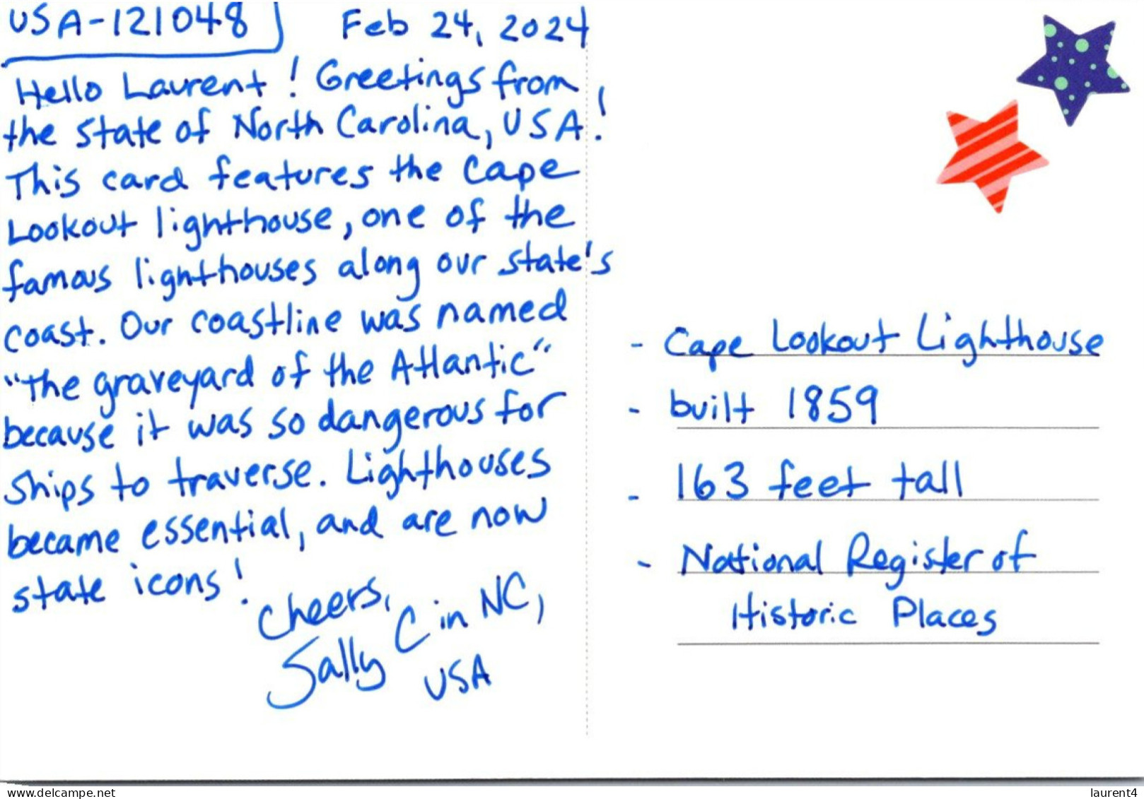 26-4-2024 (4 Y 6) USA - North Carolina Ligh5house (Phare) - Leuchttürme