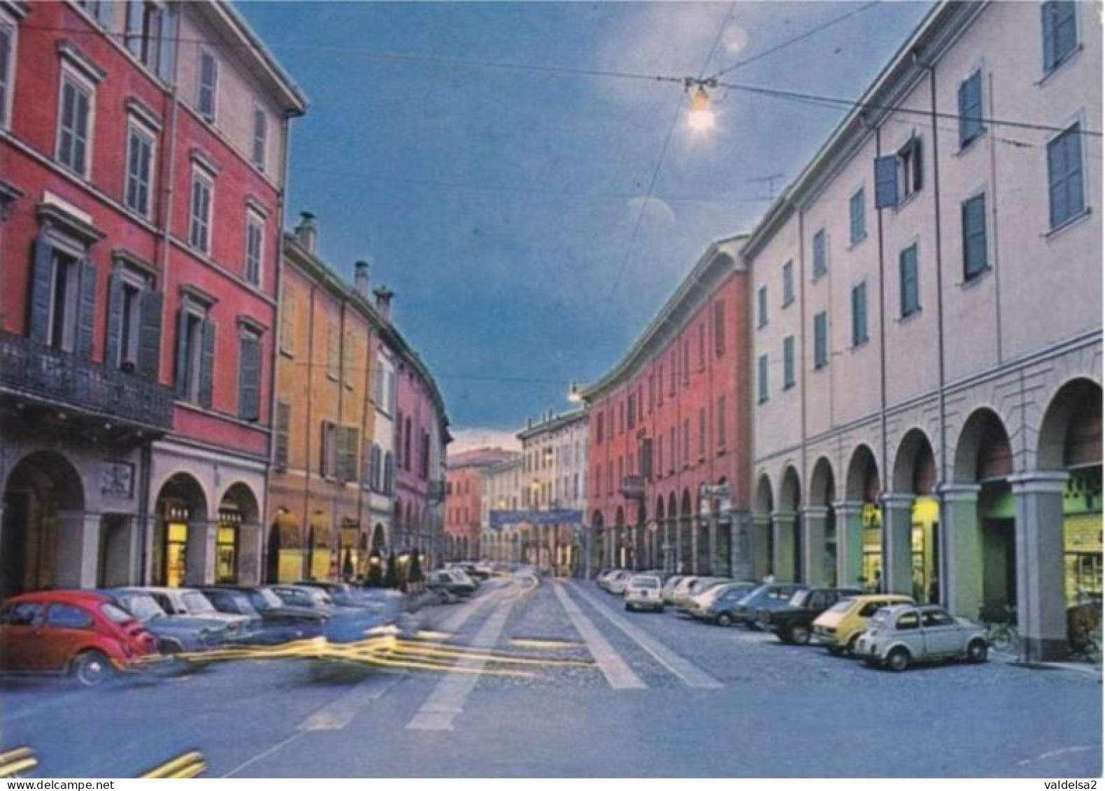 CORREGGIO - REGGIO EMILIA - CORSO MAZZINI AL TRAMONTO - AUTO VW MAGGIOLINO - FIAT 500 E ALTRE - 1978 - Reggio Nell'Emilia