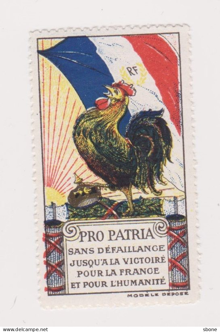 Vignette Militaire Delandre - Patriotique - Pro Patria - Sans Défaillance - Military Heritage