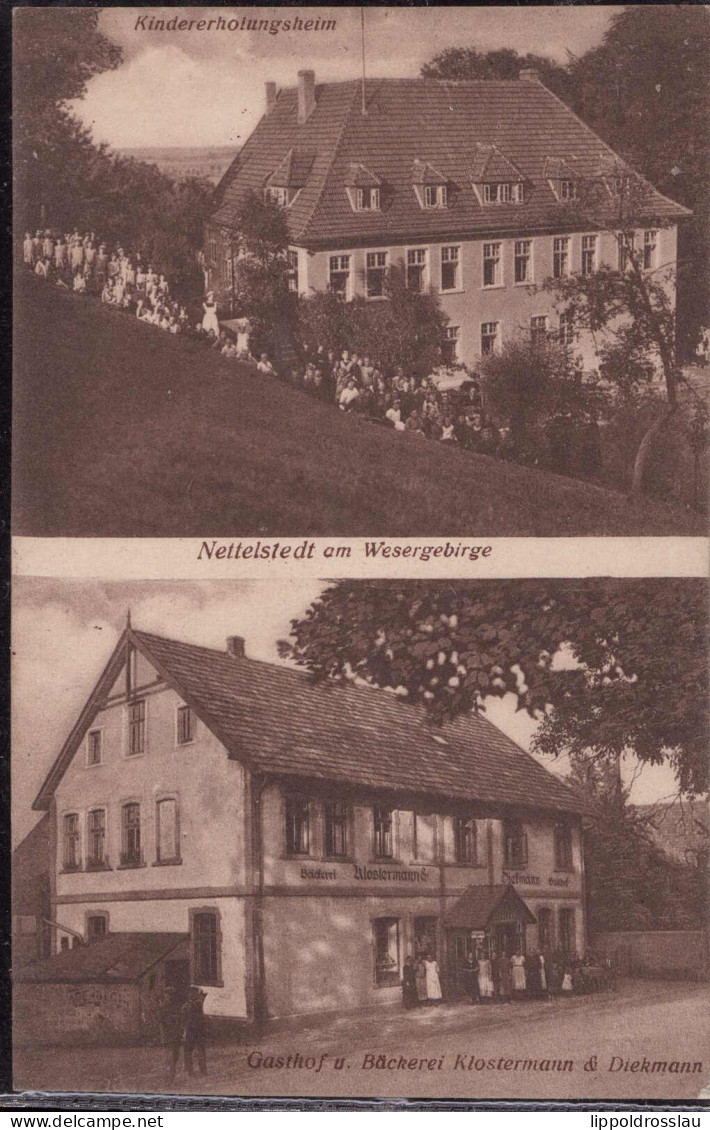 Gest. W-4990 Nettelstedt Gasthaus Bäckerei Klostermann 1925 - Luebbecke