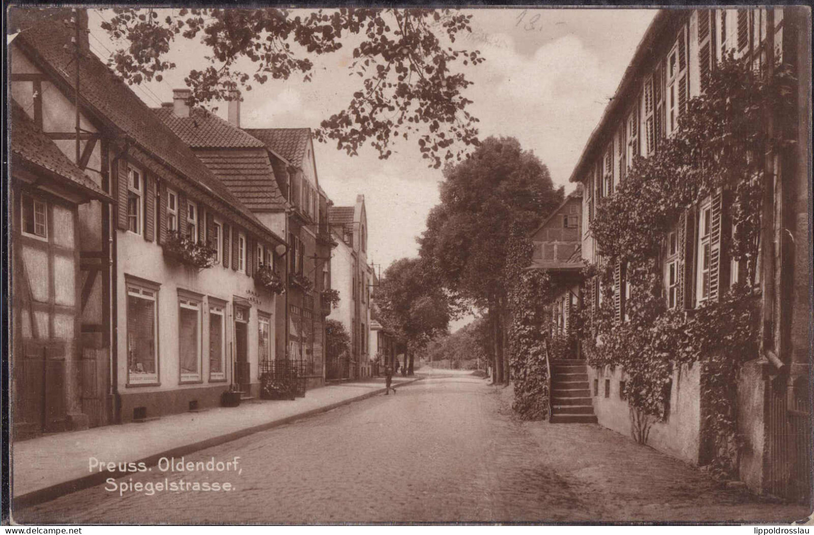 Gest. W-4994 Preußisch Oldendorf Spiegelstraße 1927 - Luebbecke