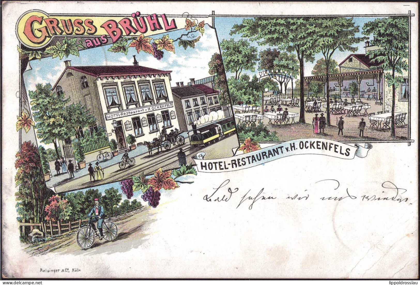 Gest. W-5040 Brühl Hotel Gasthaus Ockenfels 1898 - Bruehl