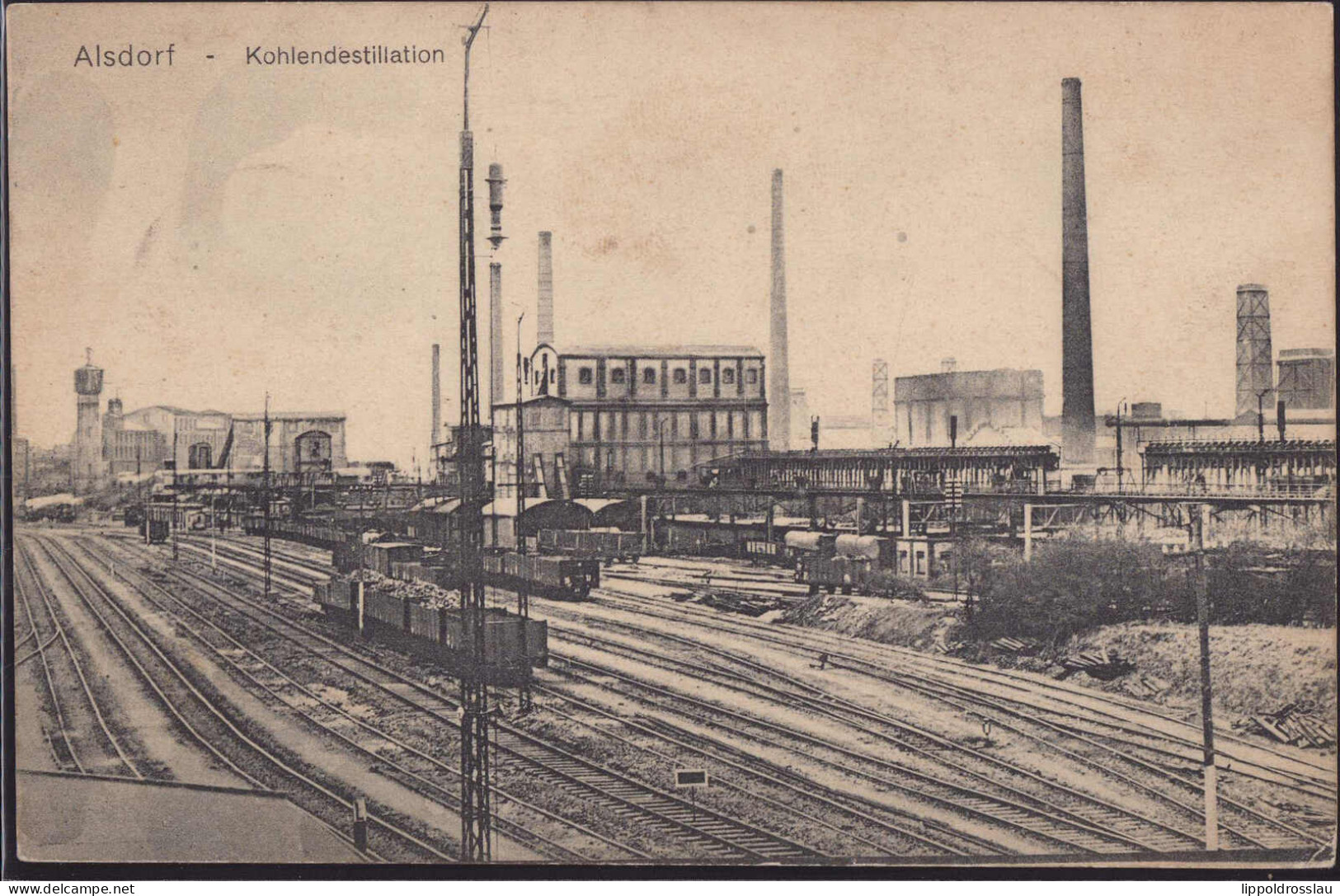 Gest. W-5110 Alsdorf Kohlendestillation 1917 - Alsdorf