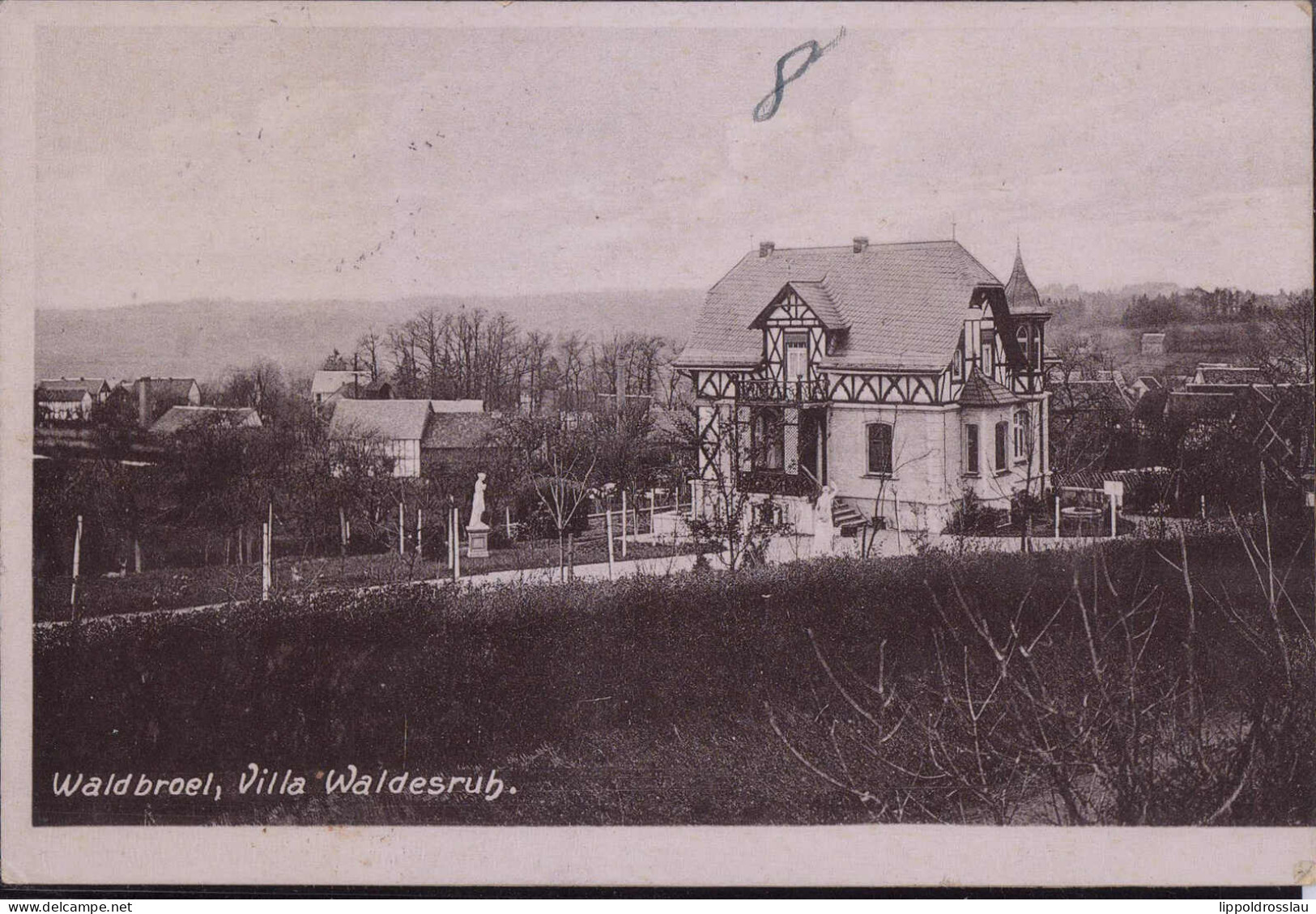 Gest. W-5220 Waldbröl Villa Walderuh Feldpost 1914 - Waldbroel