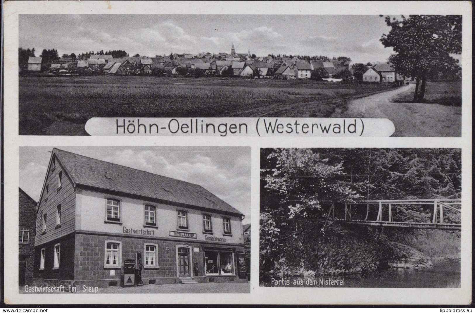 Gest. W-5439 Höhn-Oellingen Gasthaus Steup, Feldpost 1942 - Montabaur