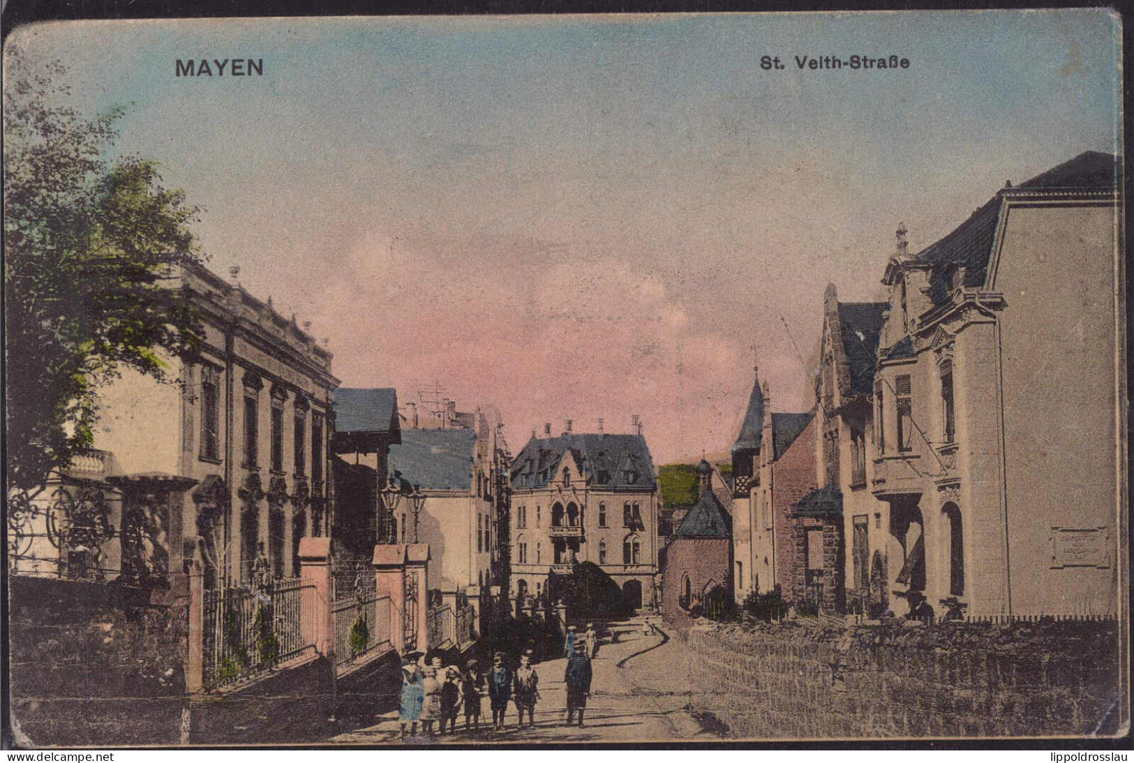 Gest. W-5440 Mayen St. Veith-Straße, Feldpost 1915, Etwas Best. EK 3mm - Mayen