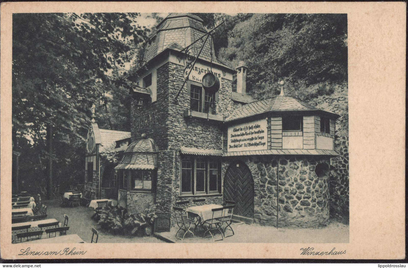 * W-5460 Linz Winzerhaus, Keine AK, Reklamekarte Gastwirt Oelpenich - Guetersloh