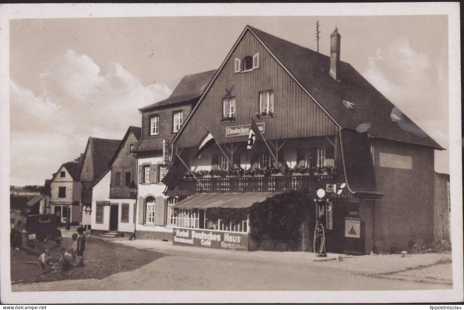 Gest. W-5489 Kelberg Gasthaus Hotel Deutsches Haus 1936 - Remagen