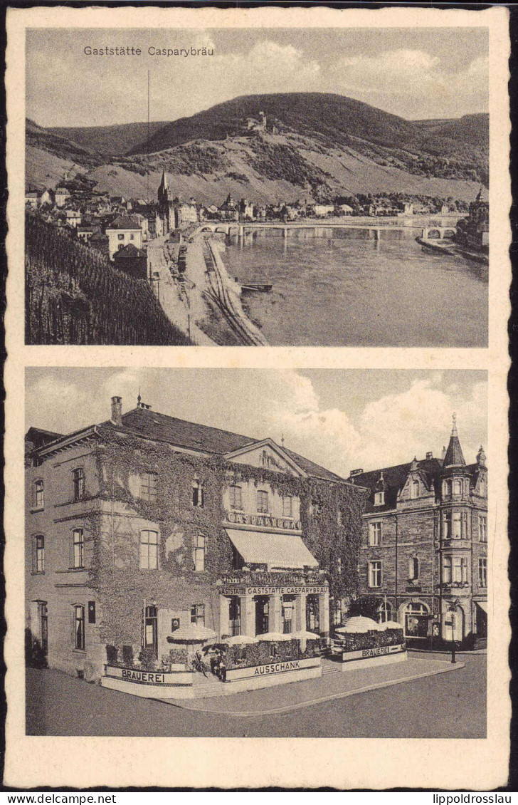 Gest. W-5550 Bernkastel-Kues Gasthaus Casparibräu 1941 - Bernkastel-Kues