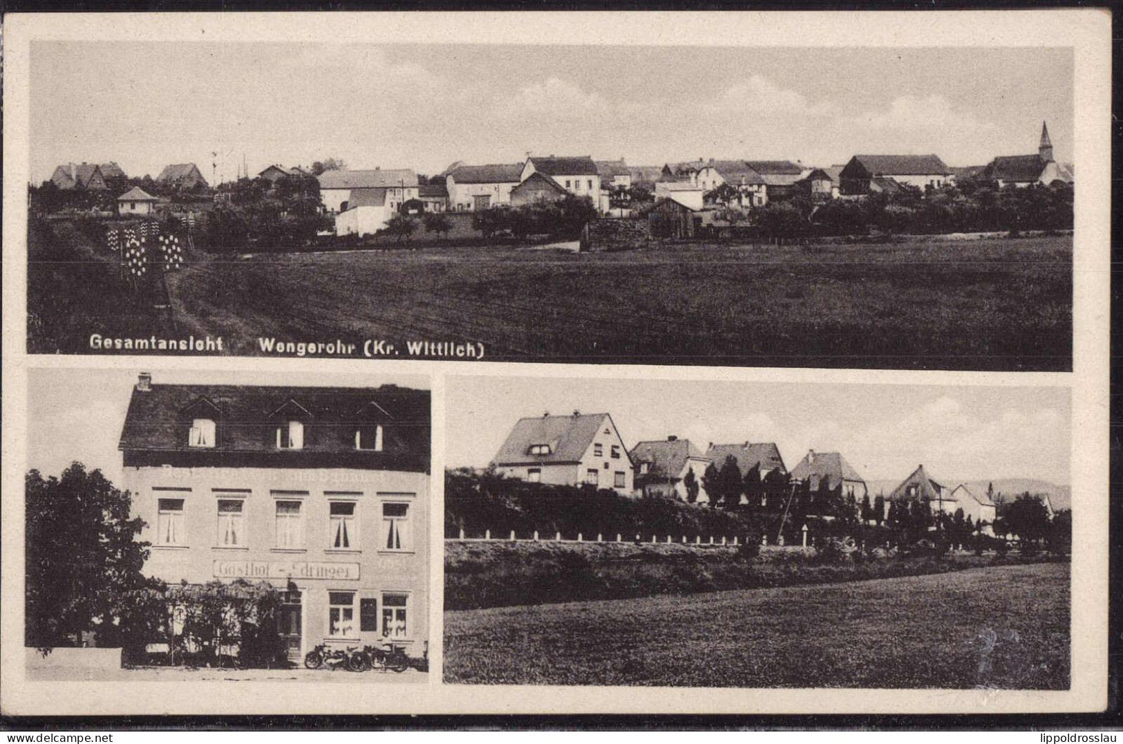 Gest. W-5560 Wengerohr Gasthaus Zum Bahnhof 1942 - Wittlich