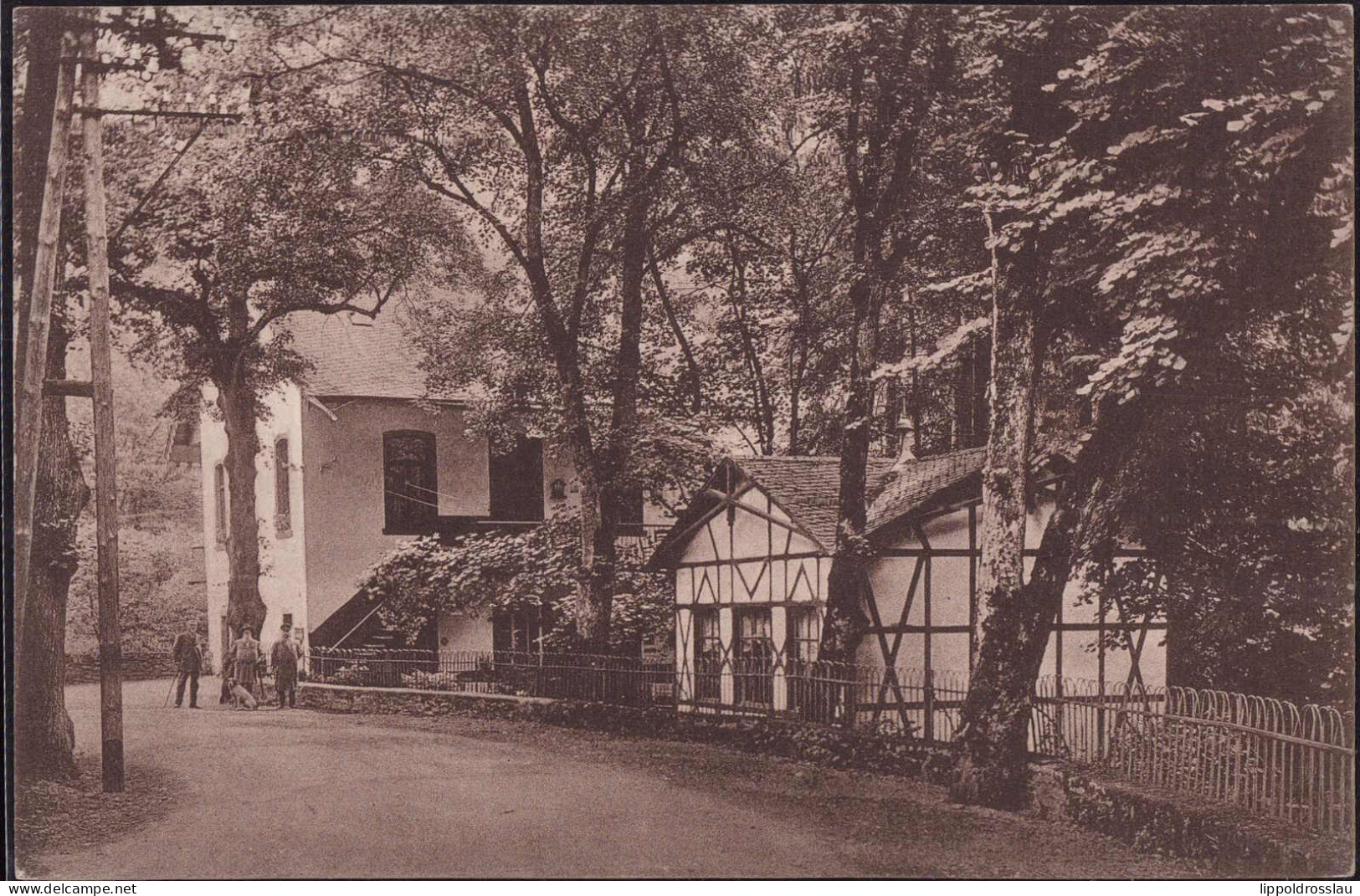 Gest. W-5582 Bad Bertrich Gasthaus Eisenmühle 1927 - Traben-Trarbach