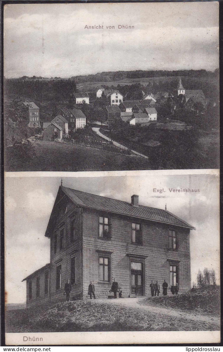 Gest. W-5632 Dhünn Evg. Vereinshaus 1908 - Wuppertal