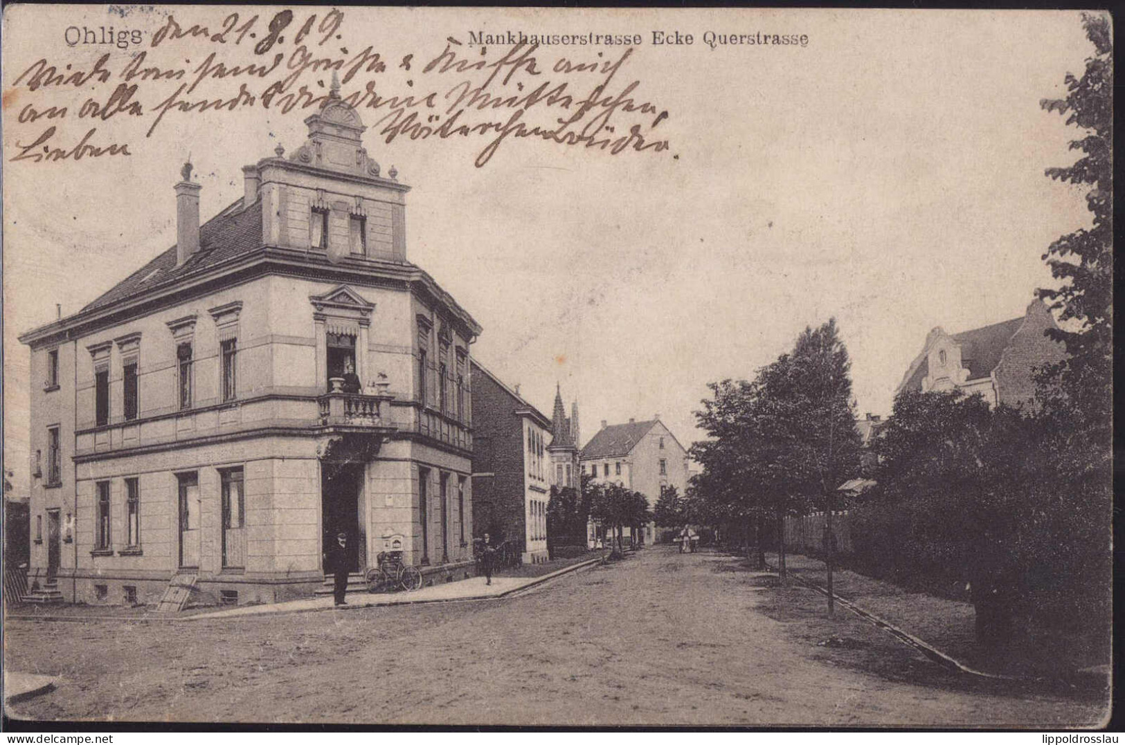 Gest. W-56500 Ohligs Mankhauserstraße 1909 - Solingen