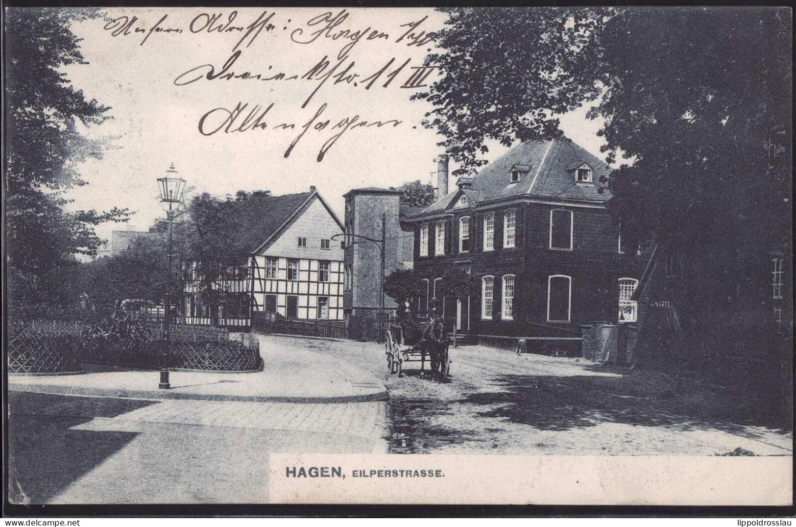 Gest. W-5800 Hagen Eilperstraße 1906, EK 2,3 Cm - Hagen