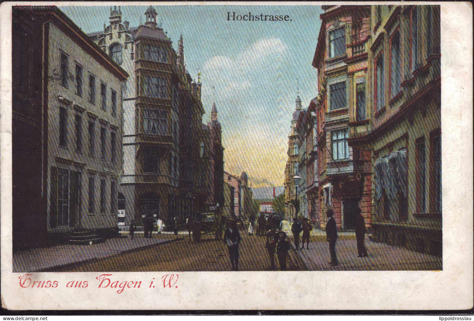 Gest. W-5800 Hagen Hochstraße 1906, Etwas Best. - Hagen