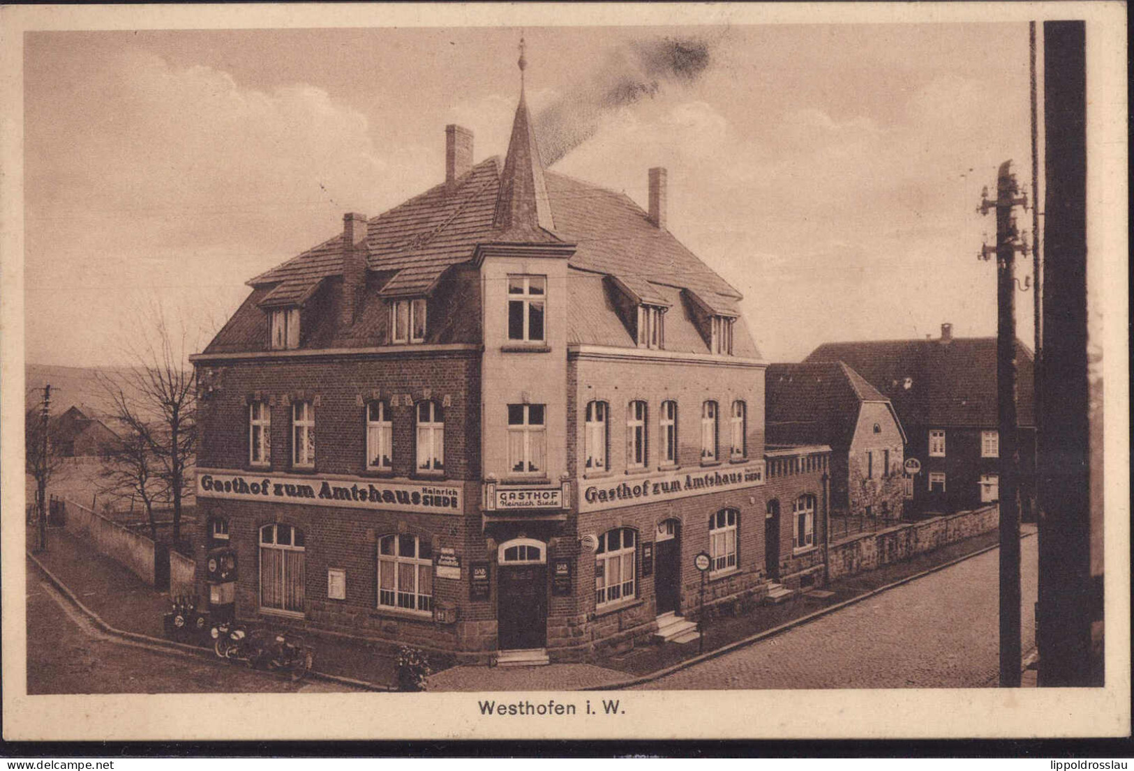 Gest. W-5840 Westhofen Gasthaus Zum Amtshaus 1932 - Schwelm