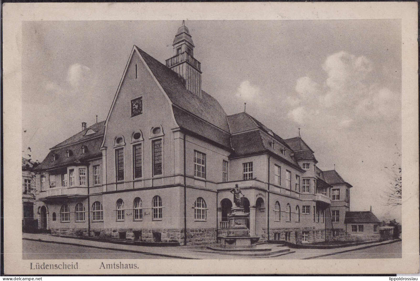 Gest. W-5880 Lüdenscheid Amtshaus 1917 - Lüdenscheid