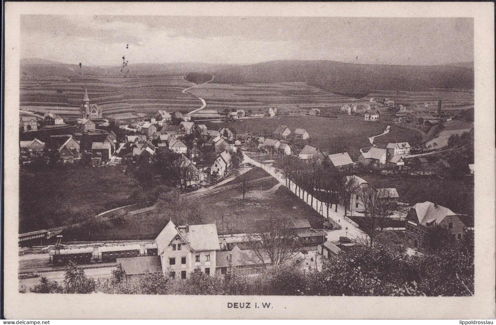 Gest. W-5902 Deuz Blick Zum Ort 1913 - Siegen