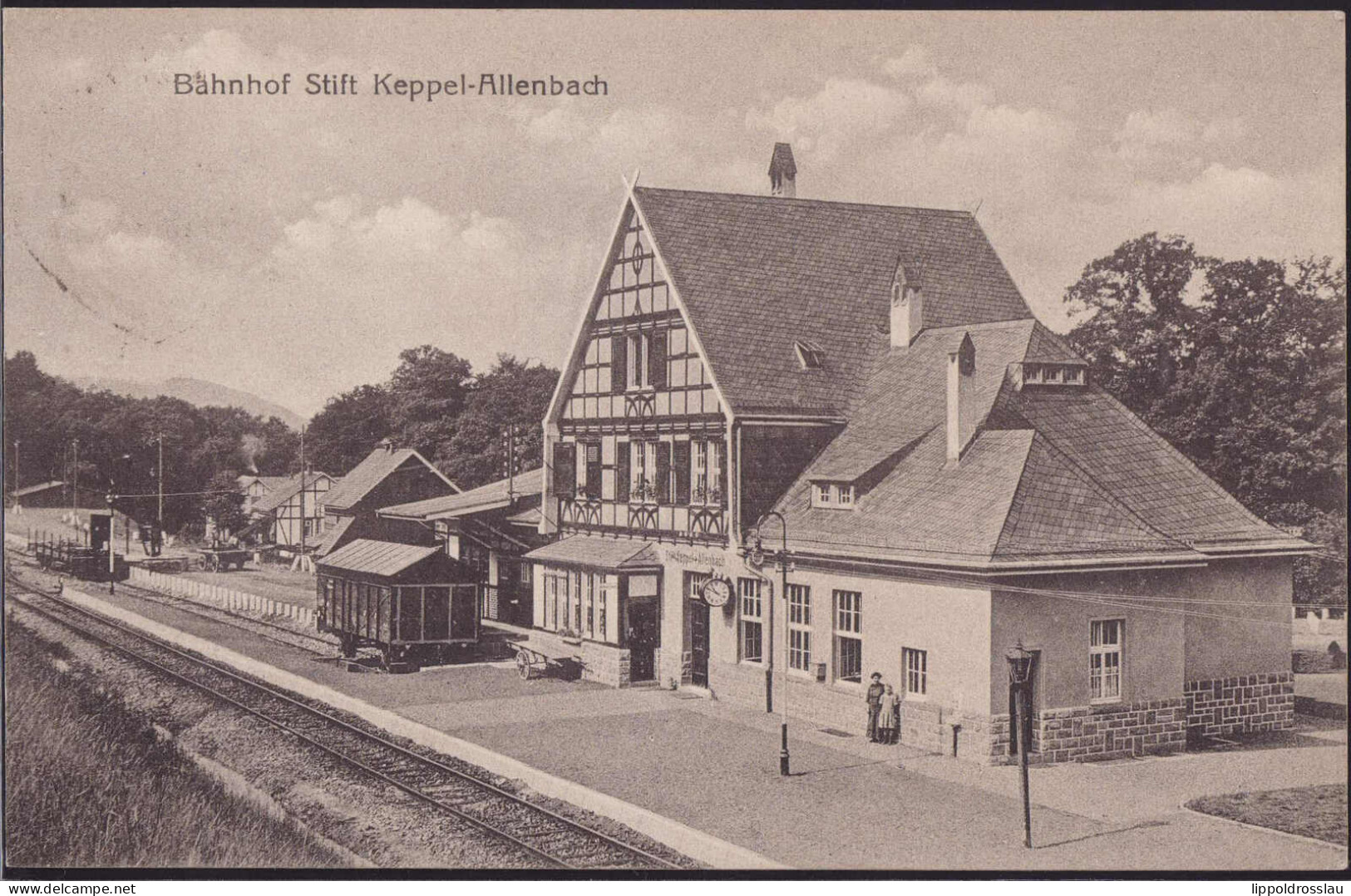 Gest. W-5948 Keppel-Allenbach Bahnhof 1918 - Lennestadt