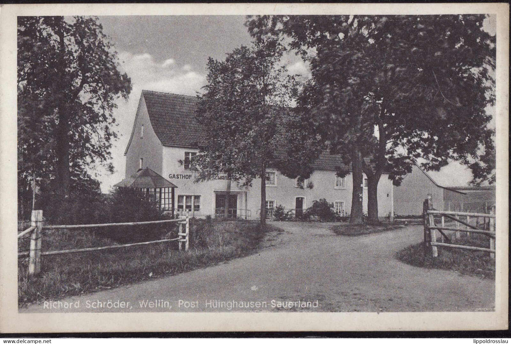 Gest. W-5980 Wellin Bei Hüinghausen Gasthaus Schröder, Feldpost 1942 - Werdohl