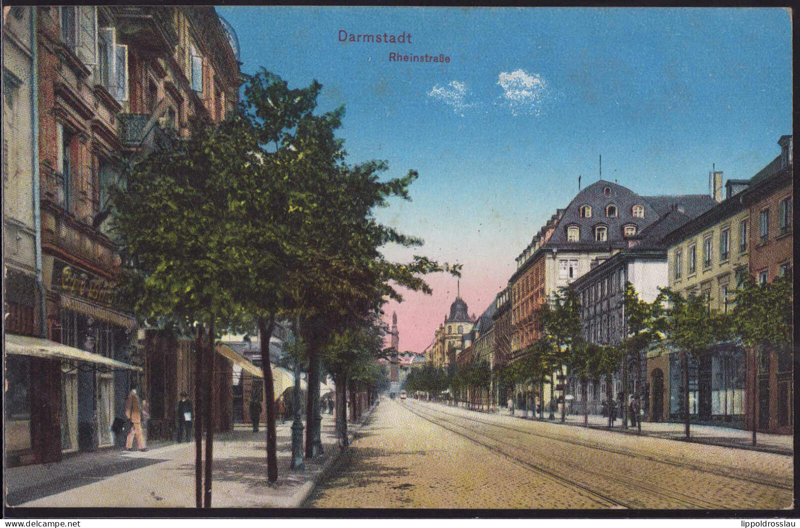 Gest. W-6100 Darmstadt Rheinstraße, Feldpost 1915 - Darmstadt