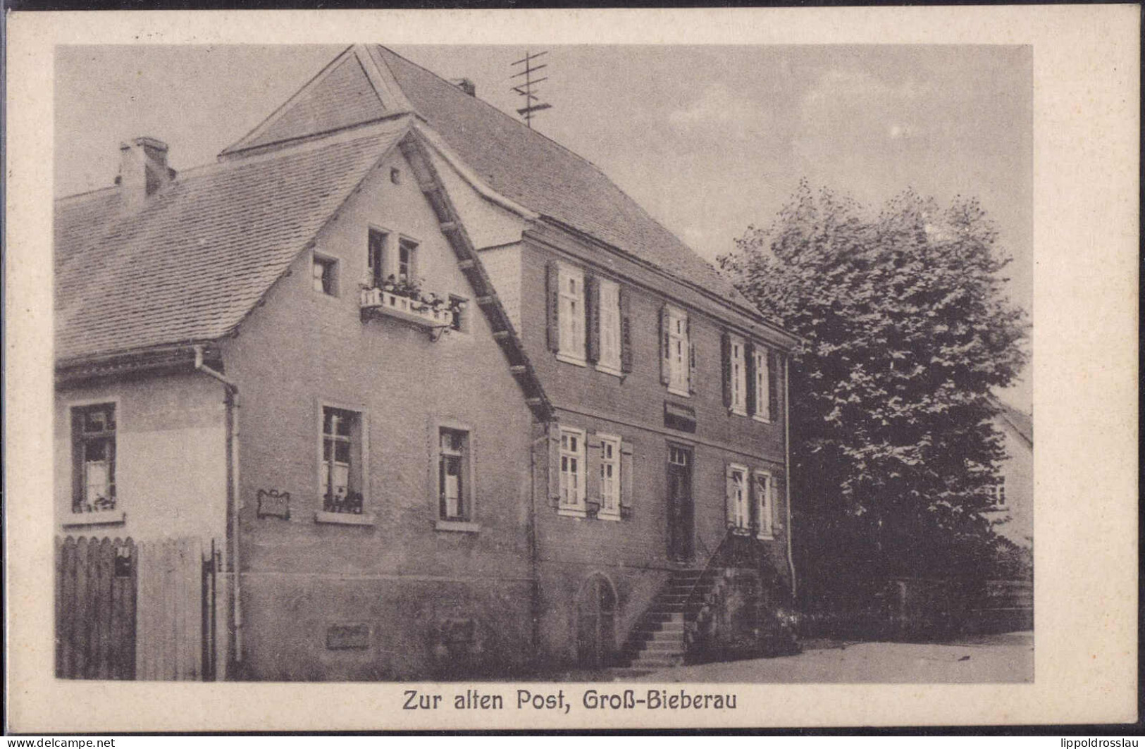 Gest. W-6101 Groß-Bieberau Gasthaus Zur Alten Post 1930 - Darmstadt