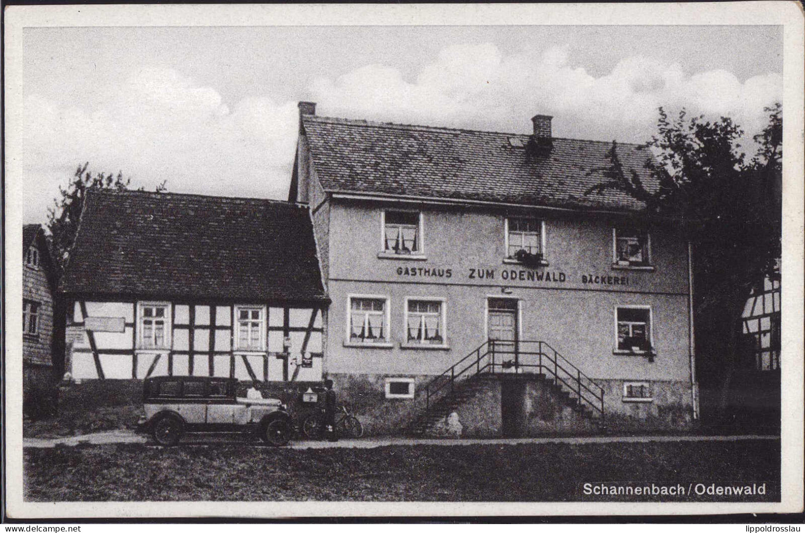 * W-6147 Schannenbach Gasthaus Zum Odenwald 1940 - Bensheim